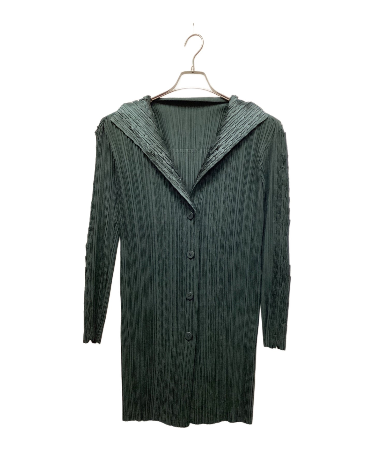 [Pre-owned] ISSEY MIYAKE FETE Scale Pleated Coat Pleated Coat Coat IF84FD716