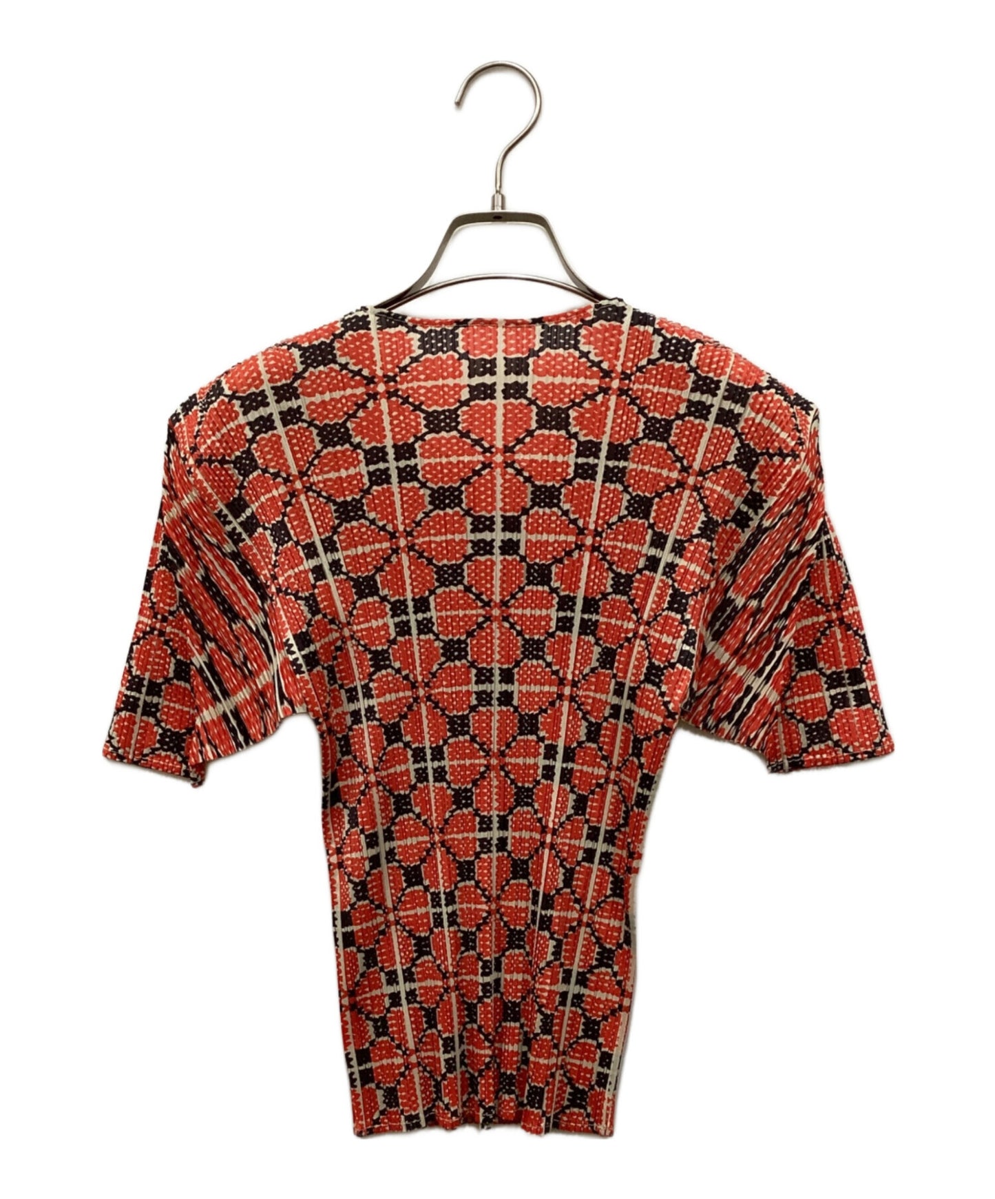 [Pre-owned] PLEATS PLEASE Clover Transfer Pleated Blouse PP82-JK533