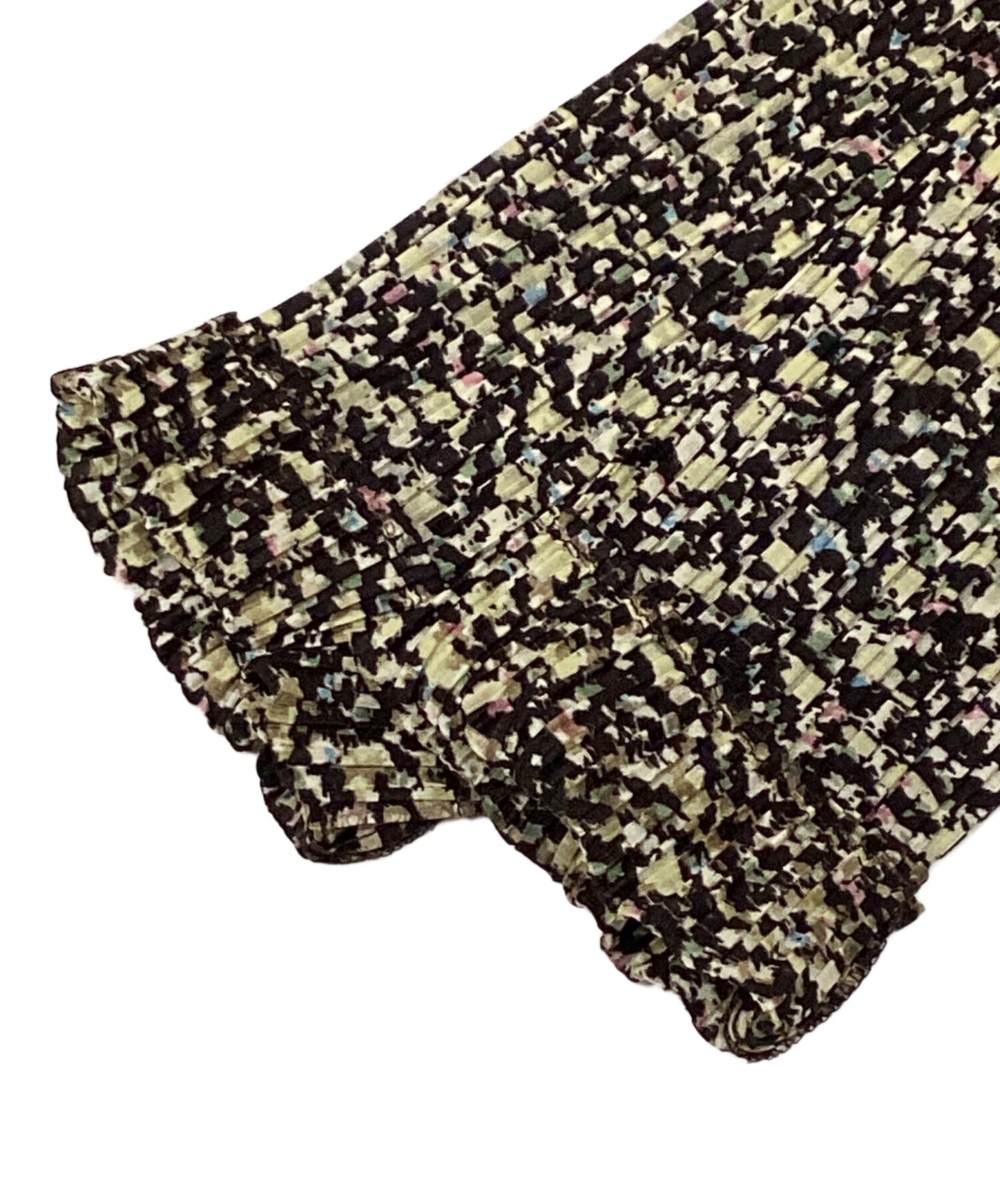 [Pre-owned] PLEATS PLEASE Pleated blouse with all-over pattern Blouse PP74-JK725