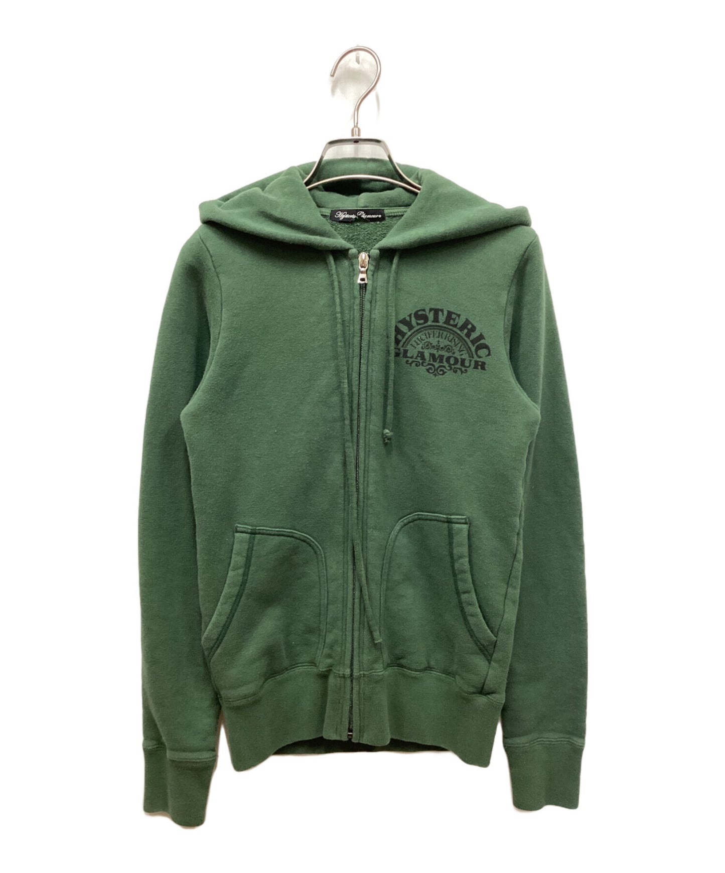 [Pre-owned] Hysteric Glamour Lucifer Rising Back Print Zip Hoodie Sweatshirt Hoodie