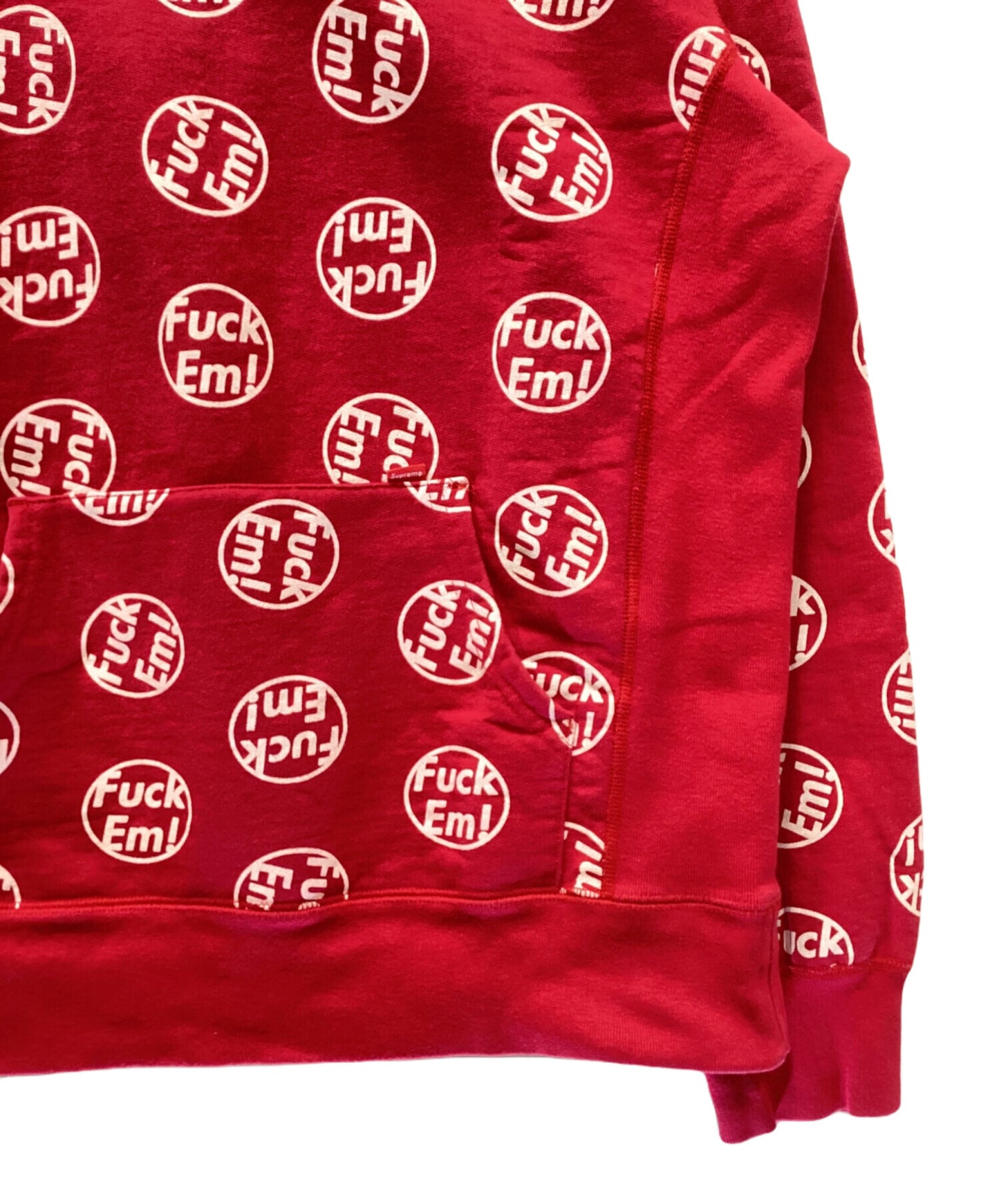 [Pre-owned] SUPREME fuck em pullover sweatshirt hoodie