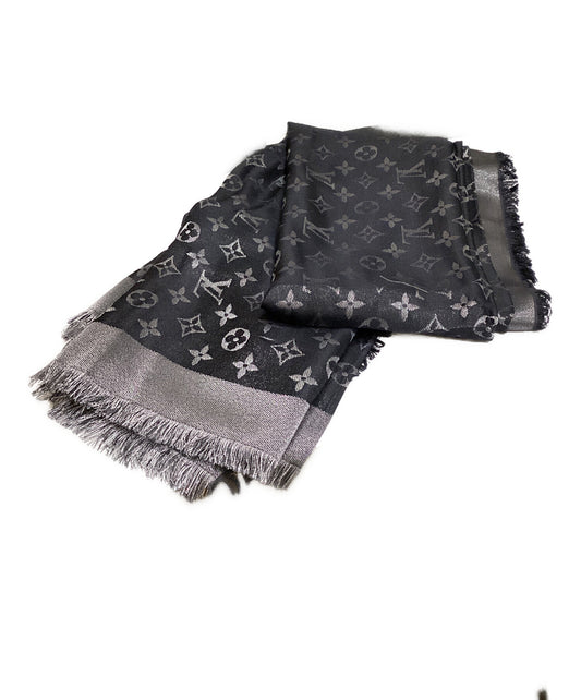 [Pre-owned] LOUIS VUITTON Monogram large fringe stole shawl Monogram Shine M75123