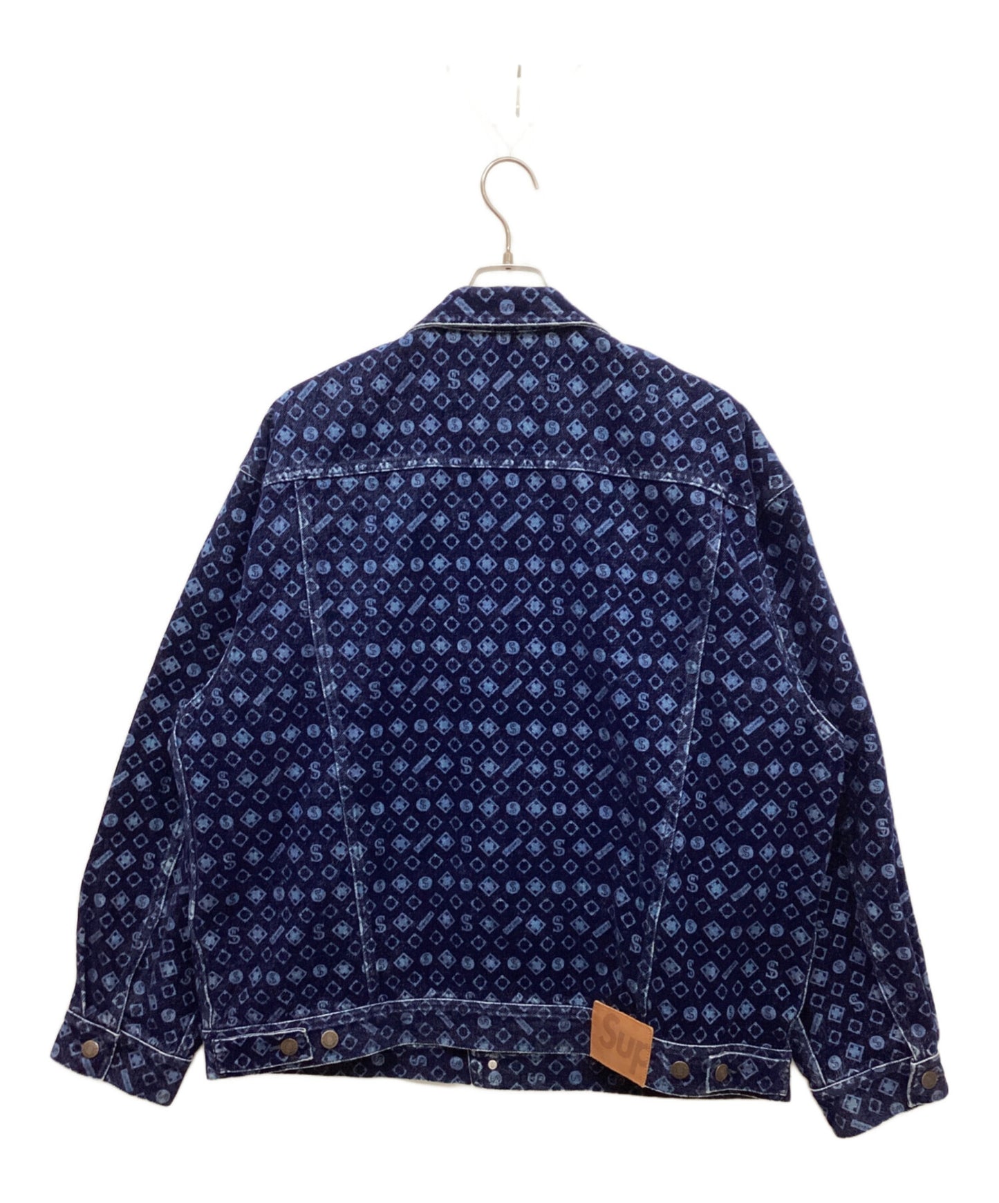 [Pre-owned] SUPREME Flocked Denim Trucker Jacket