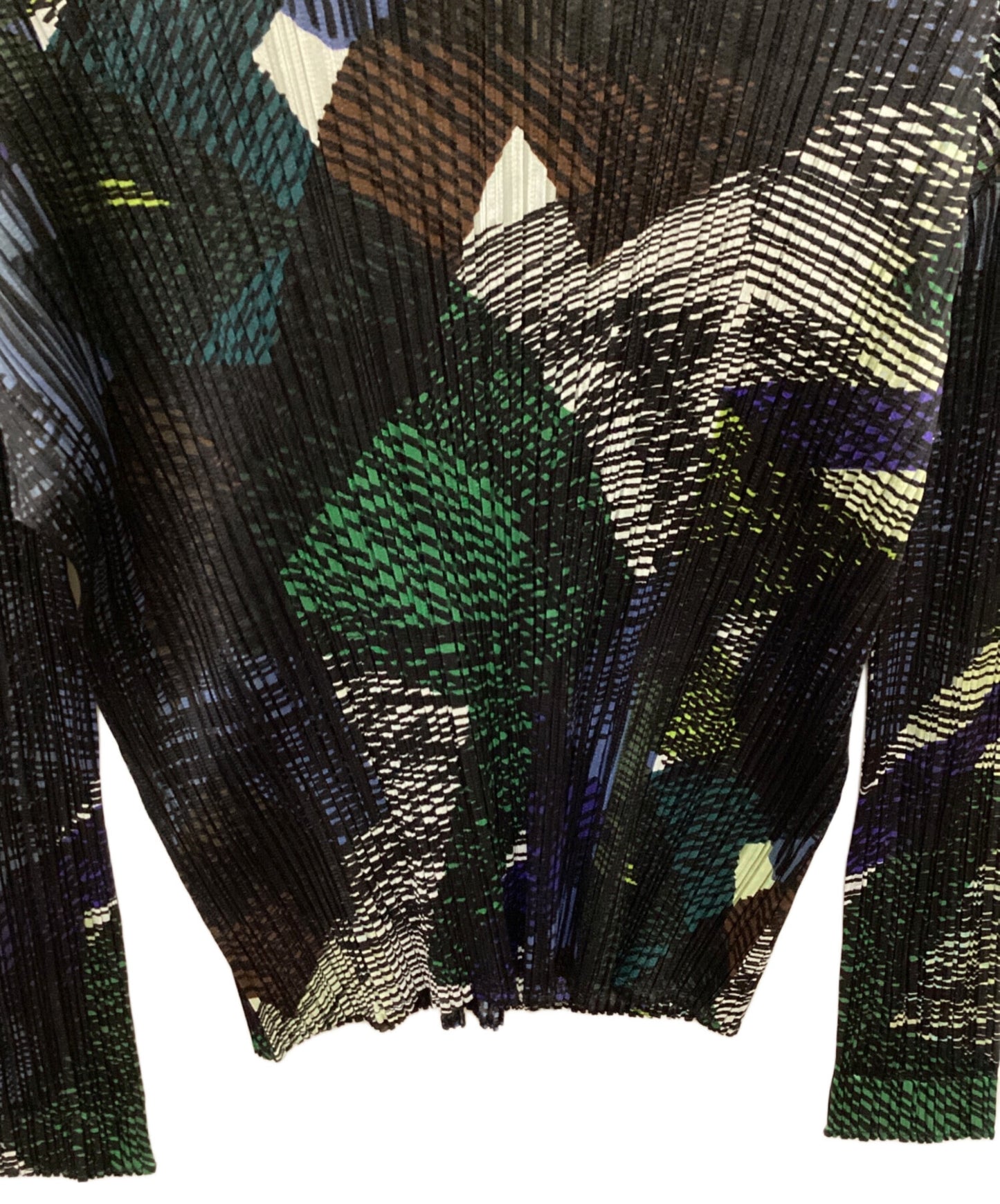 [Pre-owned] PLEATS PLEASE Pleated cut-and-sew with all-over pattern / SOUGALA PP03-JK671