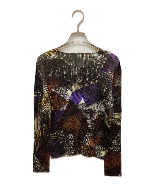 [Pre-owned] PLEATS PLEASE Pleated cut and sewn with a full pattern PP03-JK671