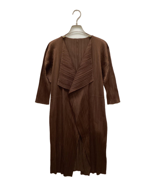 [Pre-owned] PLEATS PLEASE Belted pleated cardigan PP03-JA162