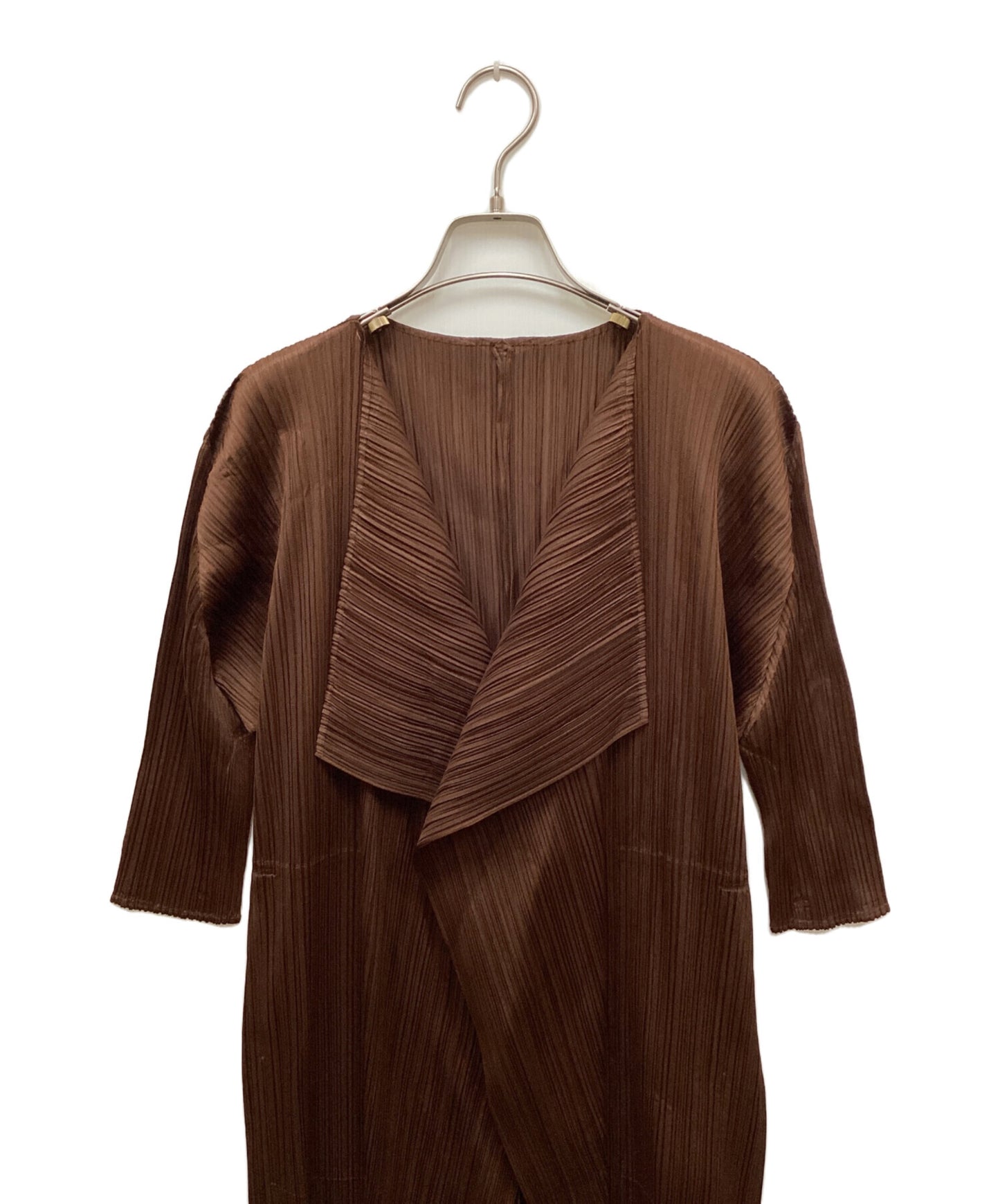 [Pre-owned] PLEATS PLEASE Belted pleated cardigan PP03-JA162