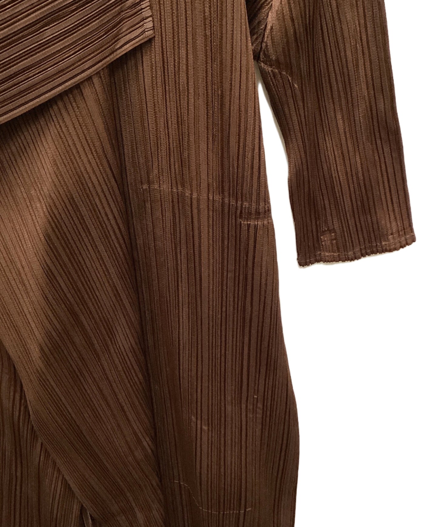 [Pre-owned] PLEATS PLEASE Belted pleated cardigan PP03-JA162