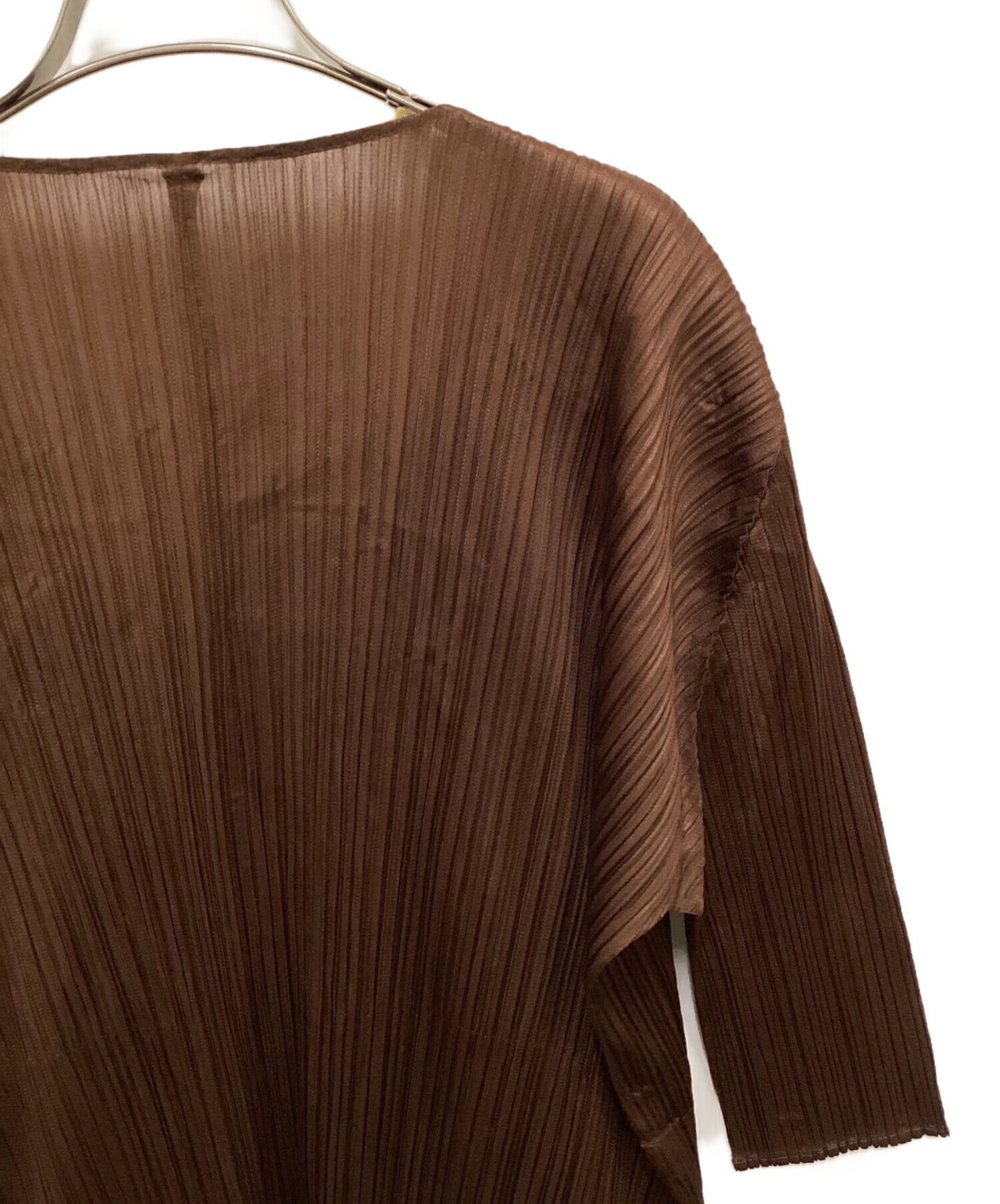 [Pre-owned] PLEATS PLEASE Belted pleated cardigan PP03-JA162