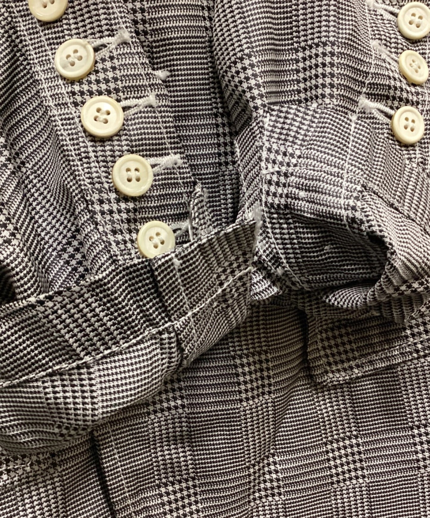 [Pre-owned] COMME des GARCONS HOMME PLUS AD2011 Multi-button Check Jacket PI-J073