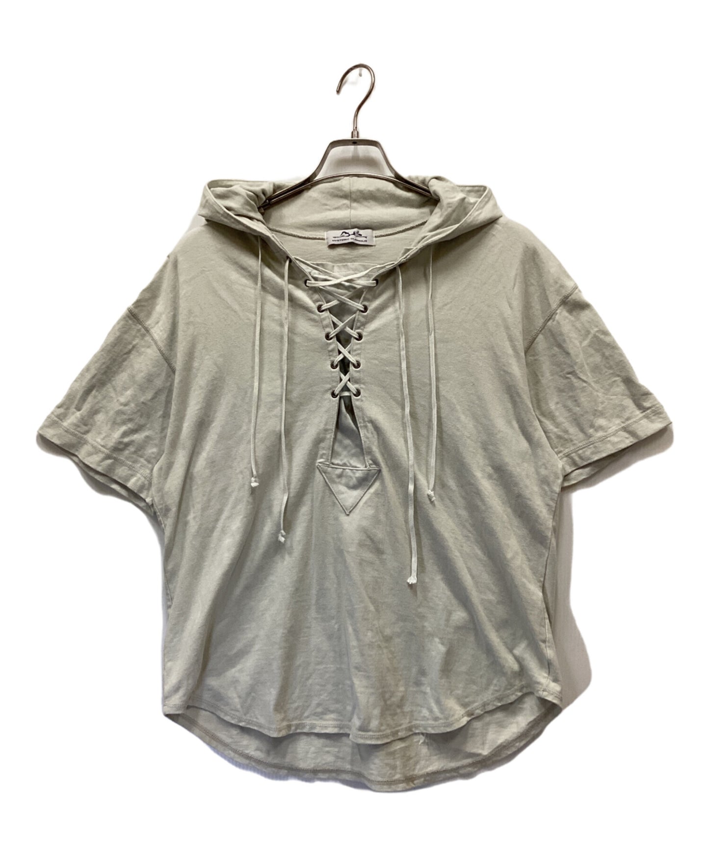 [Pre-owned] Hysteric Glamour Lace-up front hooded T-shirt 2CF-3455
