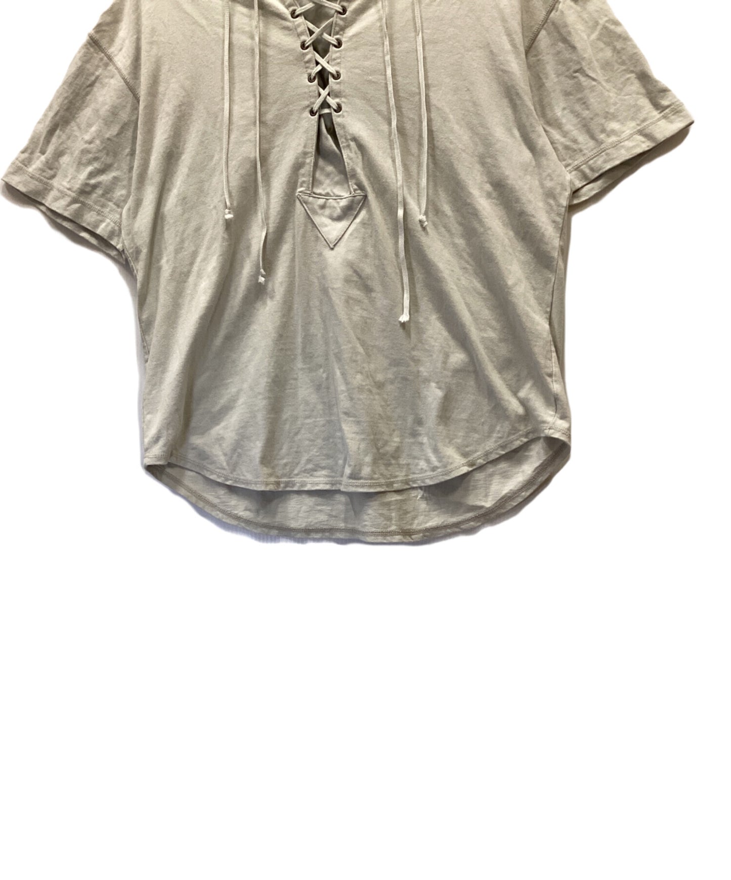 [Pre-owned] Hysteric Glamour Lace-up front hooded T-shirt 2CF-3455