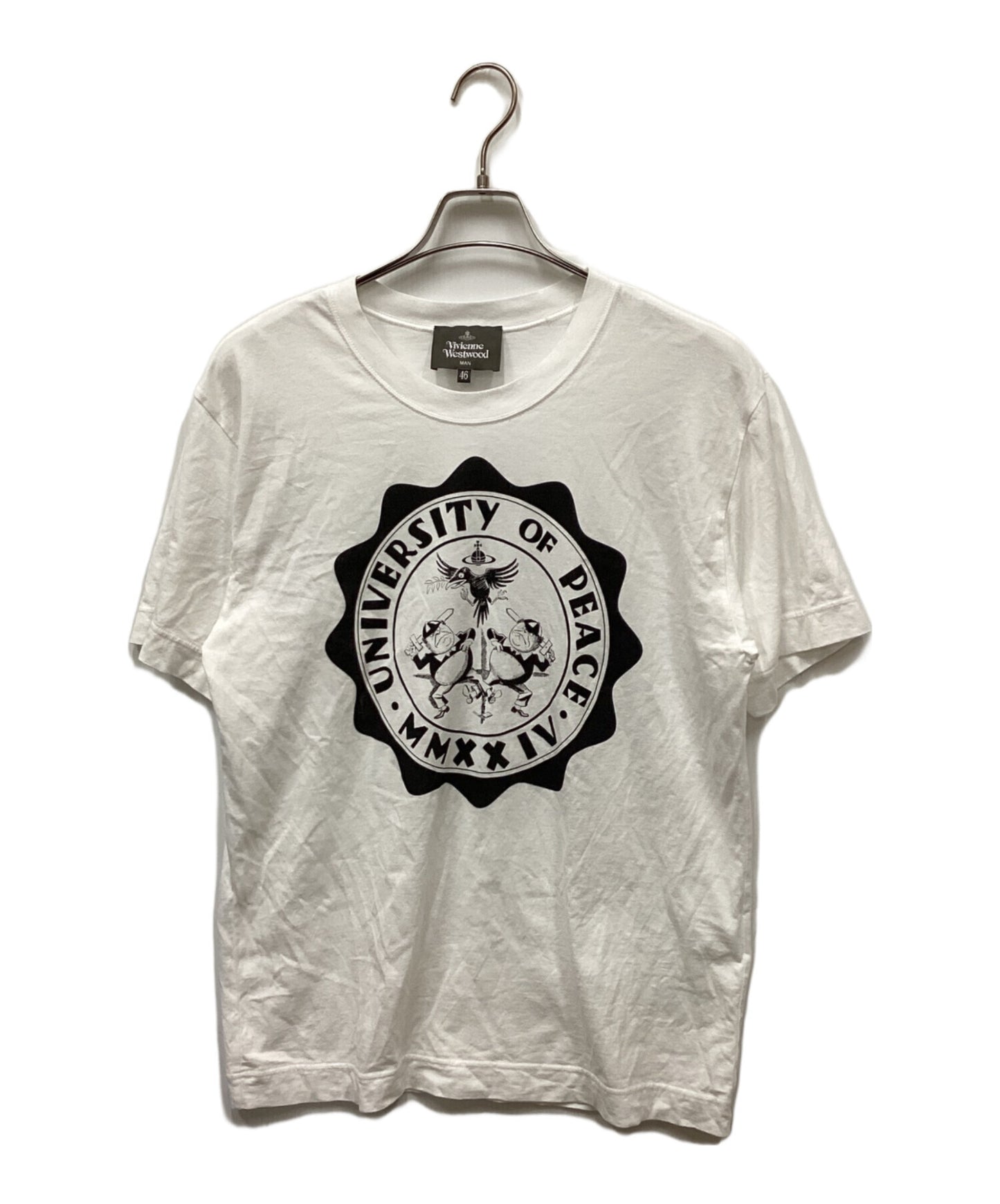 [Pre-owned] Vivienne Westwood man "UNIVERSITY OF PEACE" Relax T-shirt VW-LP-83819