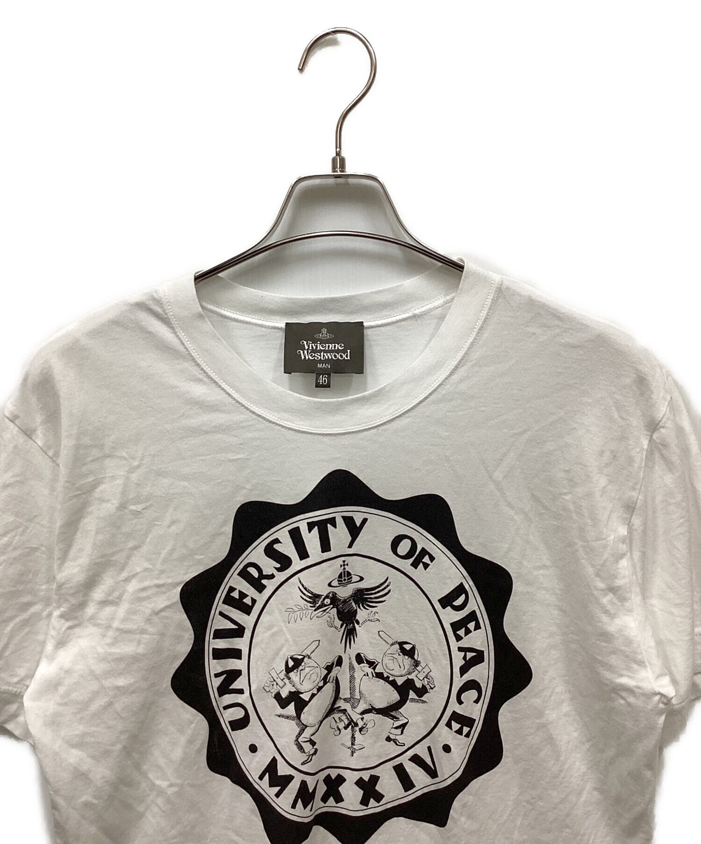 [Pre-owned] Vivienne Westwood man "UNIVERSITY OF PEACE" Relax T-shirt VW-LP-83819