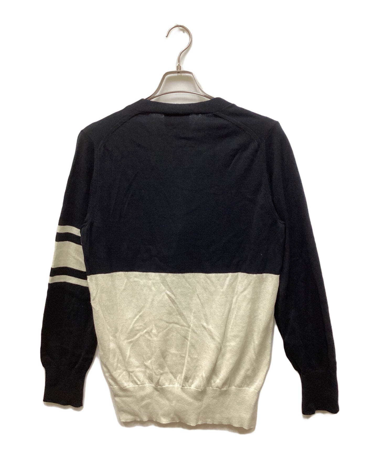 [Pre-owned] Vivienne Westwood man Orb Embroidery Two-tone Cardigan VW-LK-76614