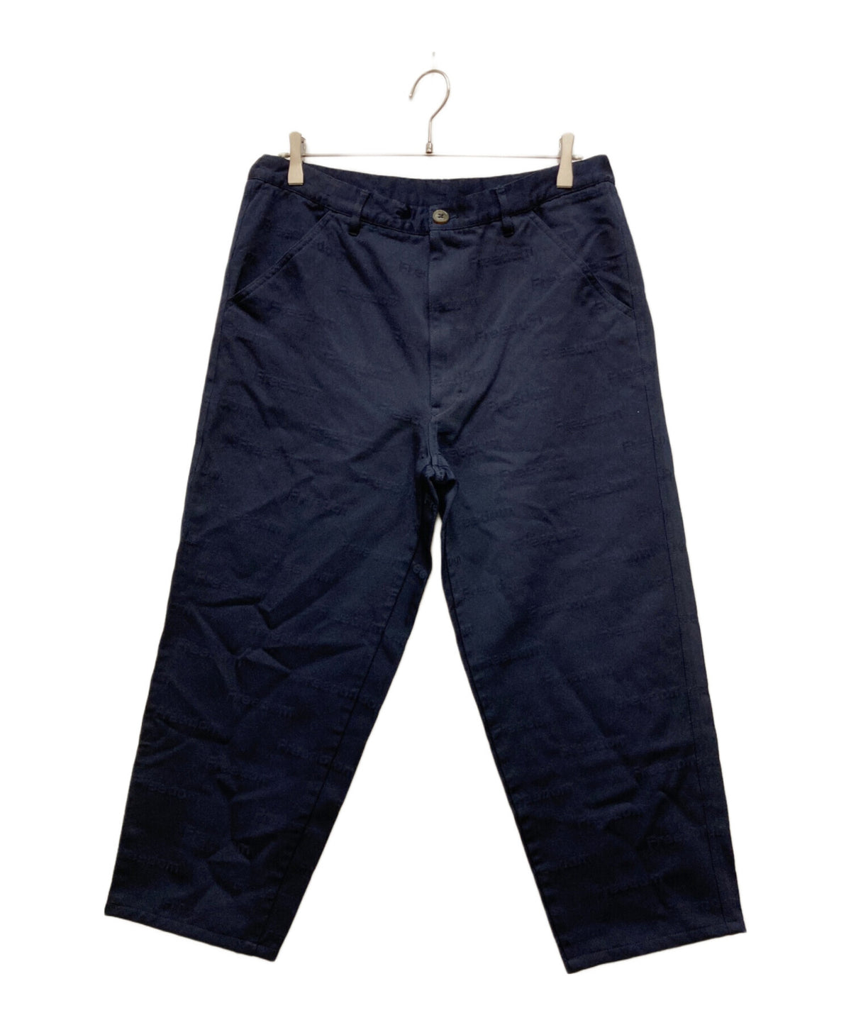 [Pre-owned] COMME des GARCONS SHIRT FREEDOM Logo Jacquard Shrunken Pants FN-P503