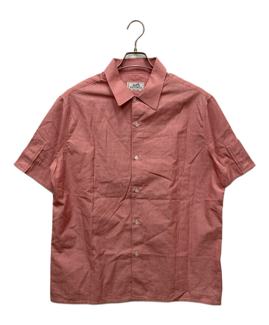 [Pre-owned] HERMES Strap Sleeve Striped Shirt