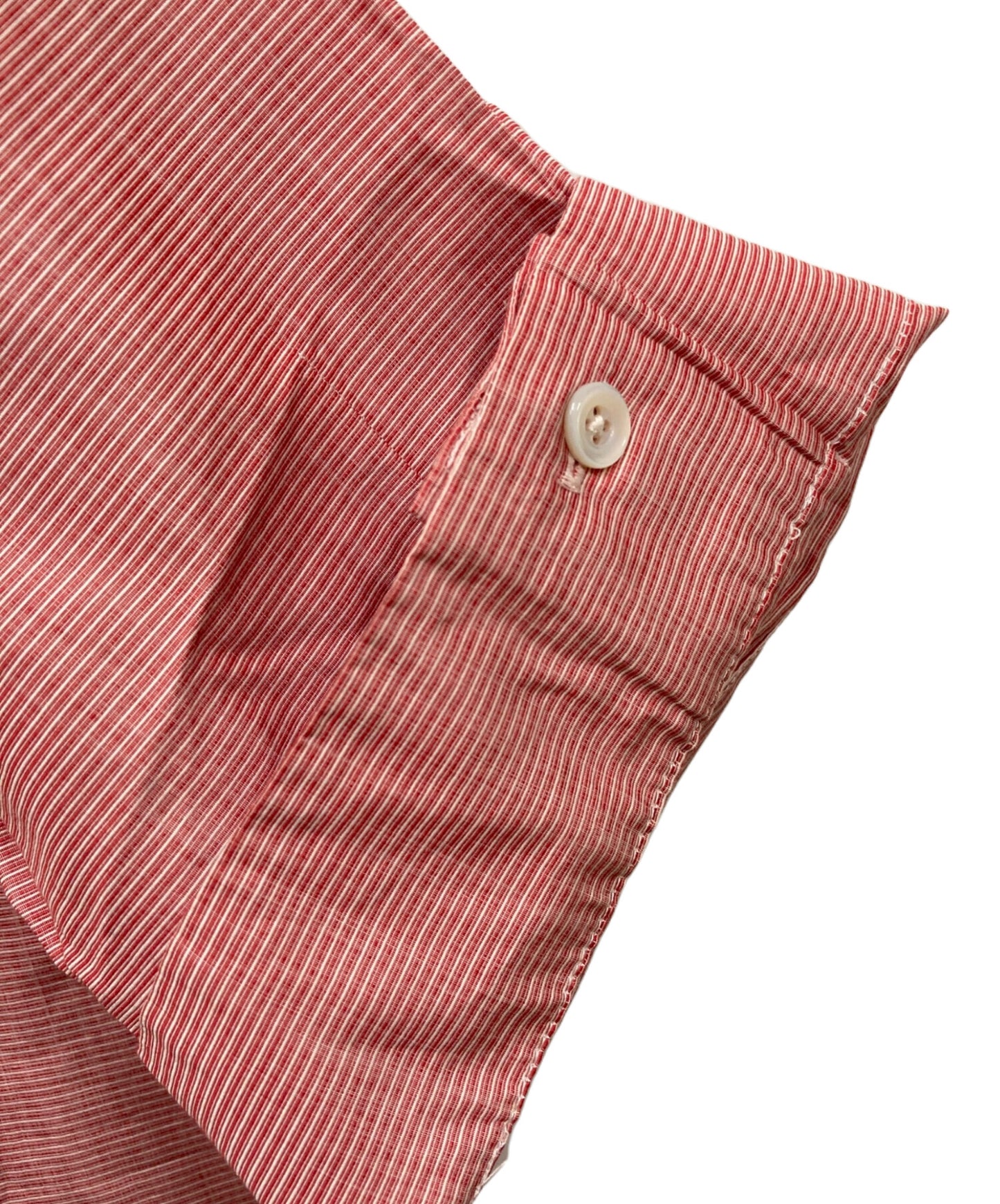 [Pre-owned] HERMES Strap Sleeve Striped Shirt
