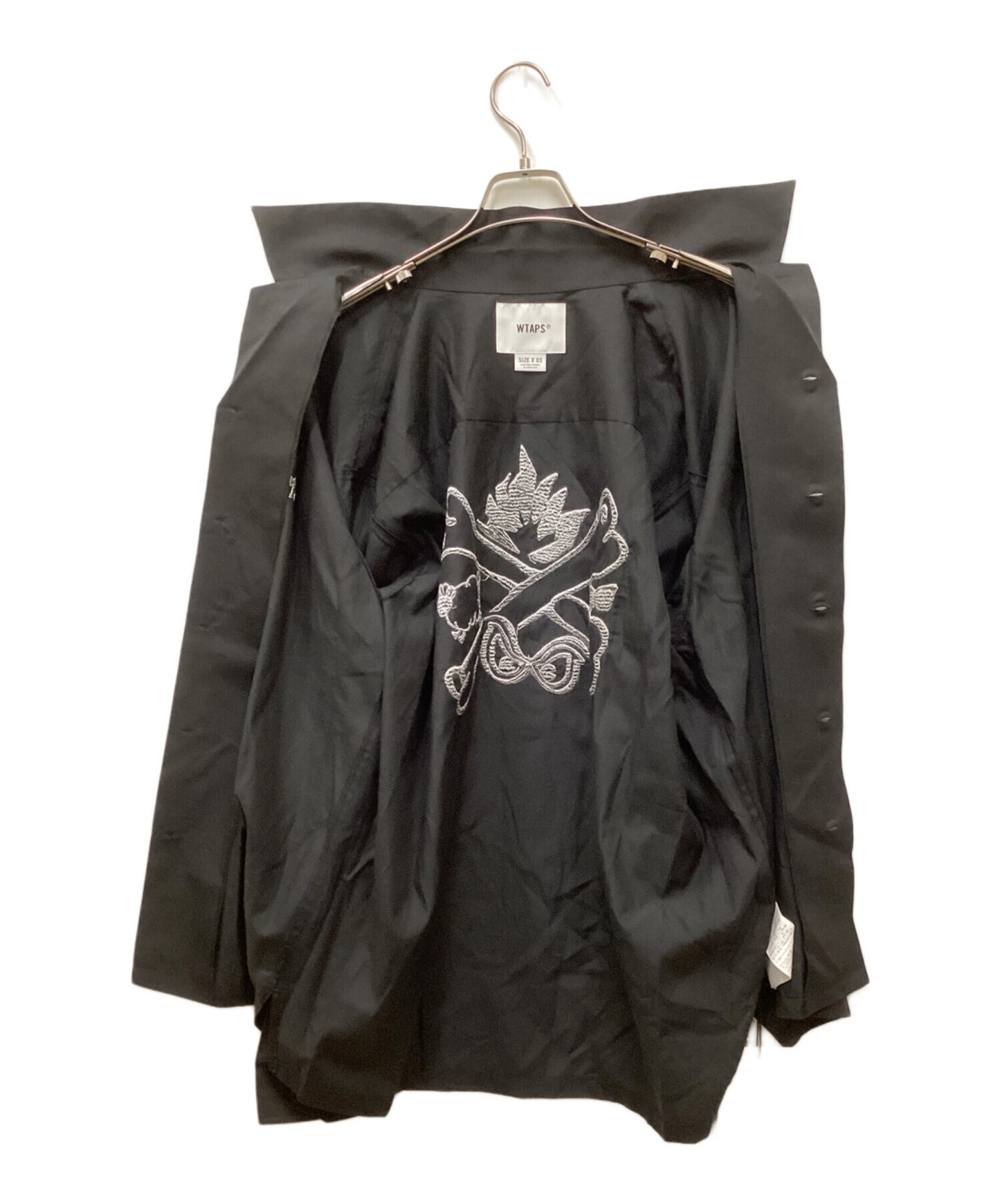 [Pre-owned] WTAPS EW / LS / CTLY. TWILL / Lyocell blend open collar shirt 252TQDT-SHM06