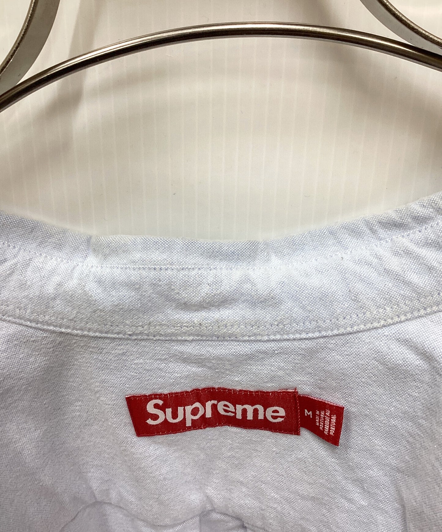 [Pre-owned] SUPREME LOOSE FIT FLANNEL OXFORD SHIRT