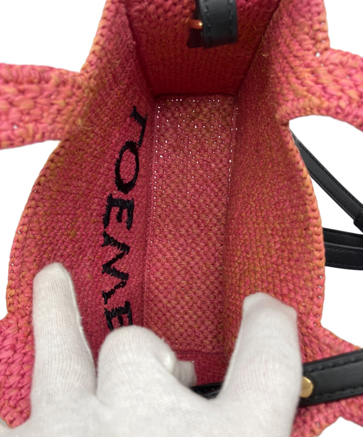 [Pre-owned] LOEWE Font Raffia 2-Way Bag (Mini) A685B59X01