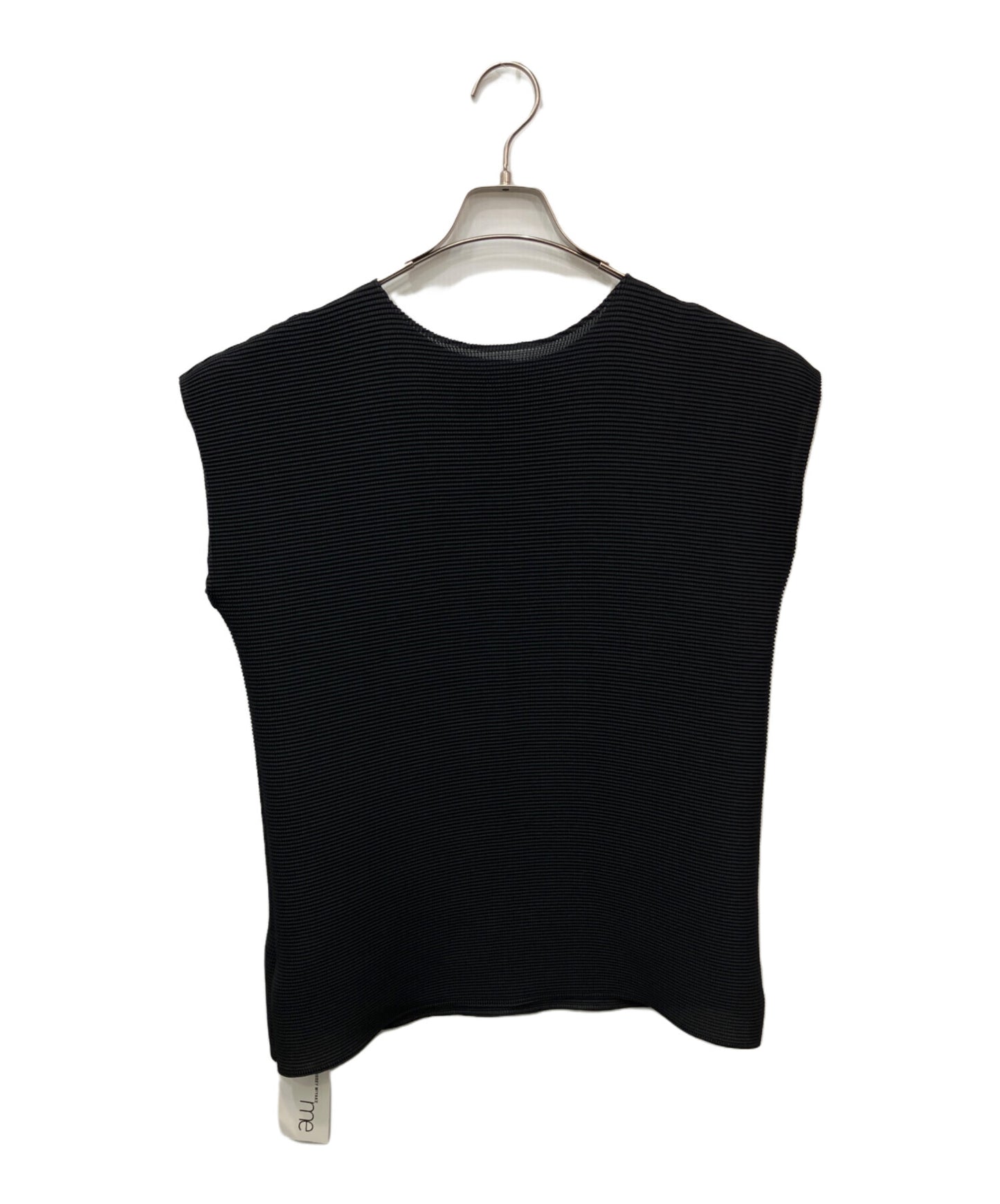 [Pre-owned] me ISSEY MIYAKE SQUARE STRETCH PLEATS Sleeveless T-Shirt MI53FK378