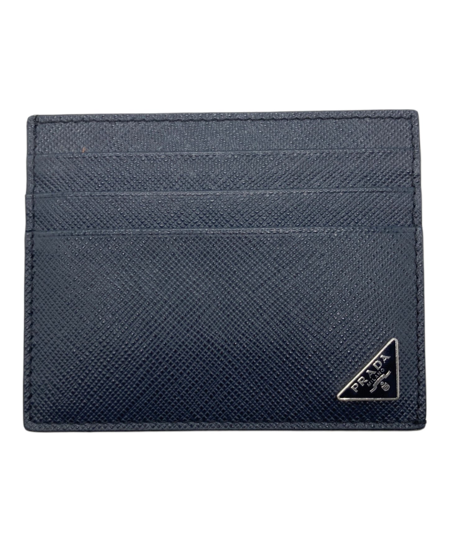 [Pre-owned] PRADA Saffiano Triangle Card Case / Card Case