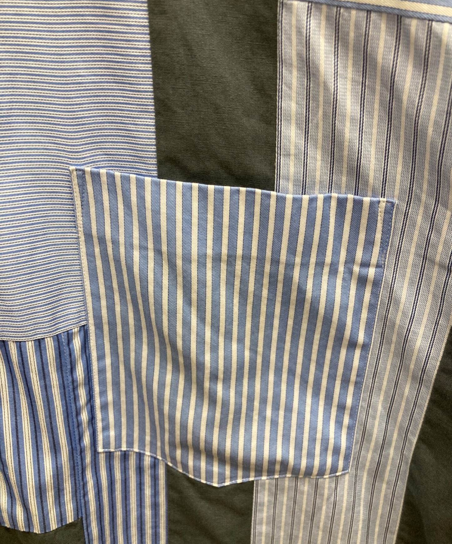 [Pre-owned] COMME des GARCONS HOMME DEUX Patchwork shirt stripe crazy pattern DB-B052 DB-B052