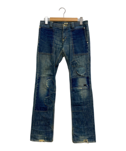 [Pre-owned] UNDERCOVER patchwork denim pants S-47