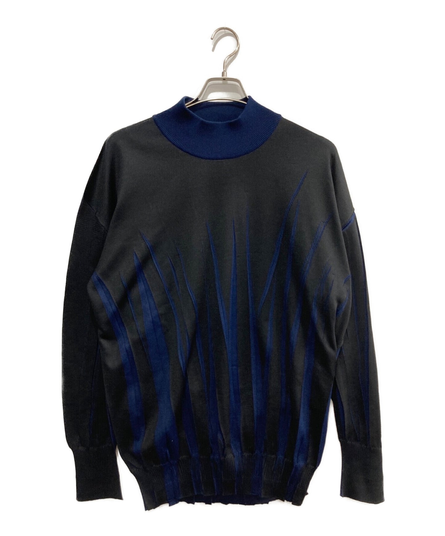 [Pre-owned] ISSEY MIYAKE MEN Pleated Mock Neck Sweater / ME83KN236 / Mock Neck Sweater / Sweater ME83KN236