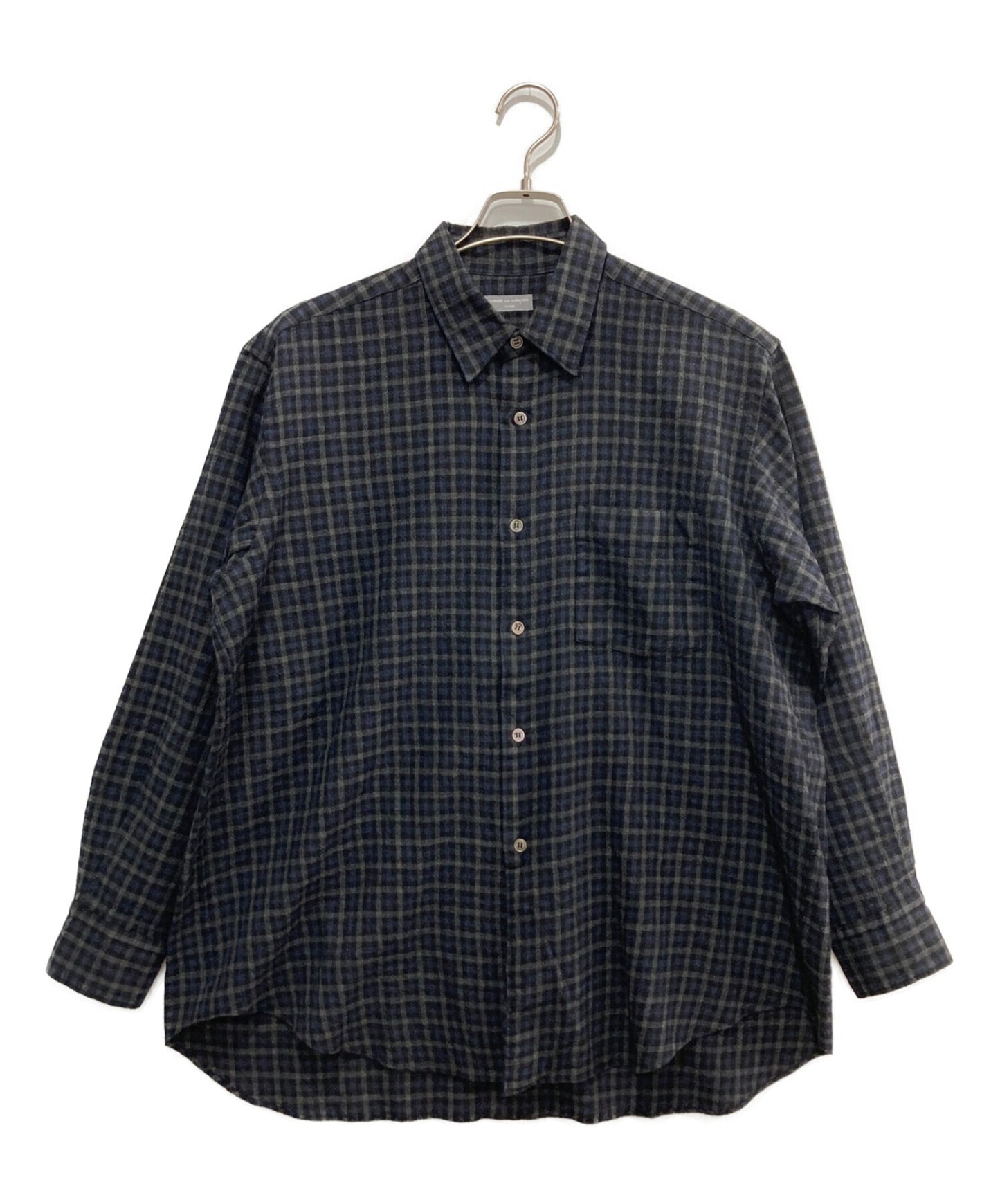 [Pre-owned] COMME des GARCONS HOMME Wool Check Shirt / HB-040590 / Tanaka Om / 1999 / AD1999 HB-040590