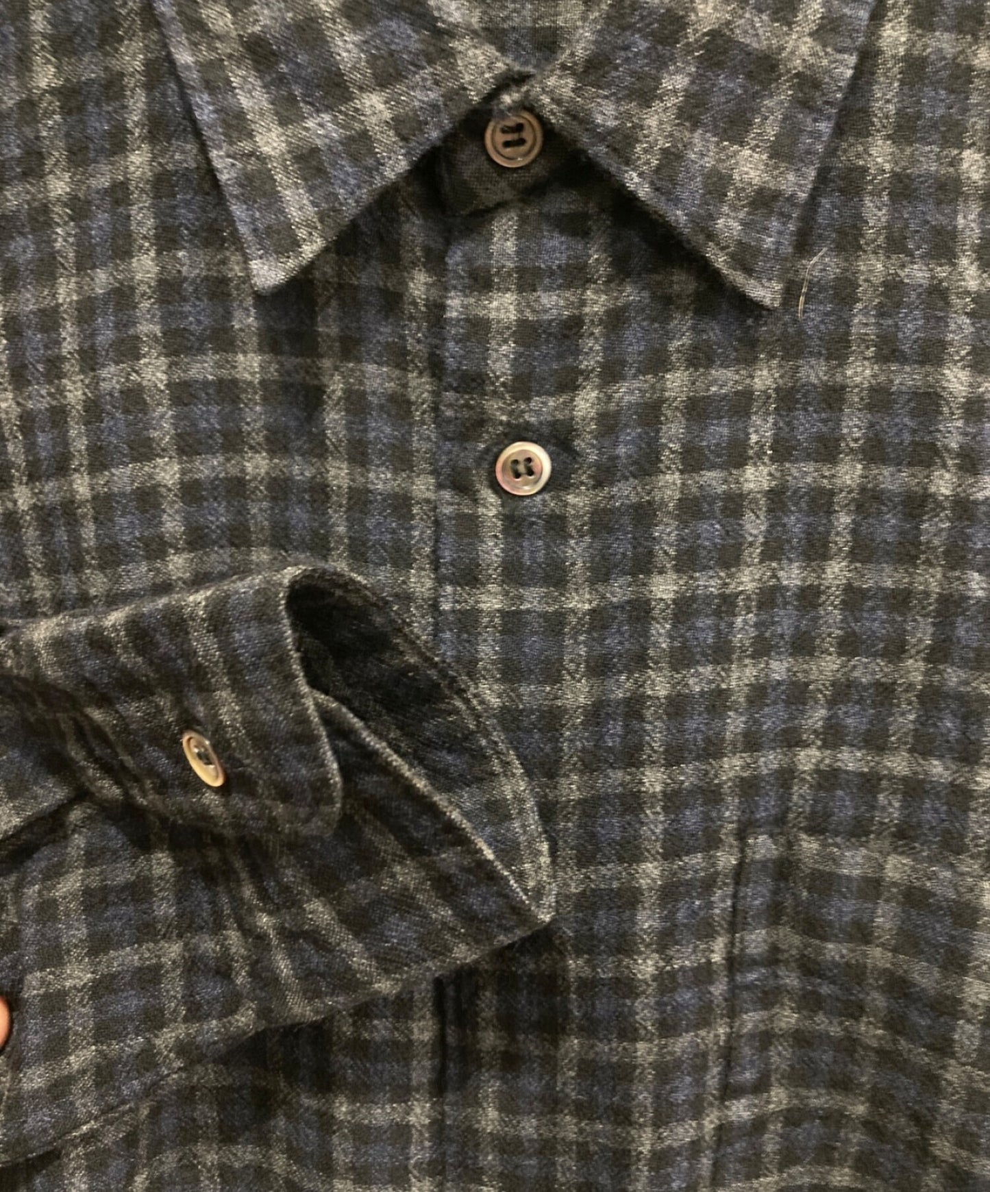 [Pre-owned] COMME des GARCONS HOMME Wool Check Shirt / HB-040590 / Tanaka Om / 1999 / AD1999 HB-040590