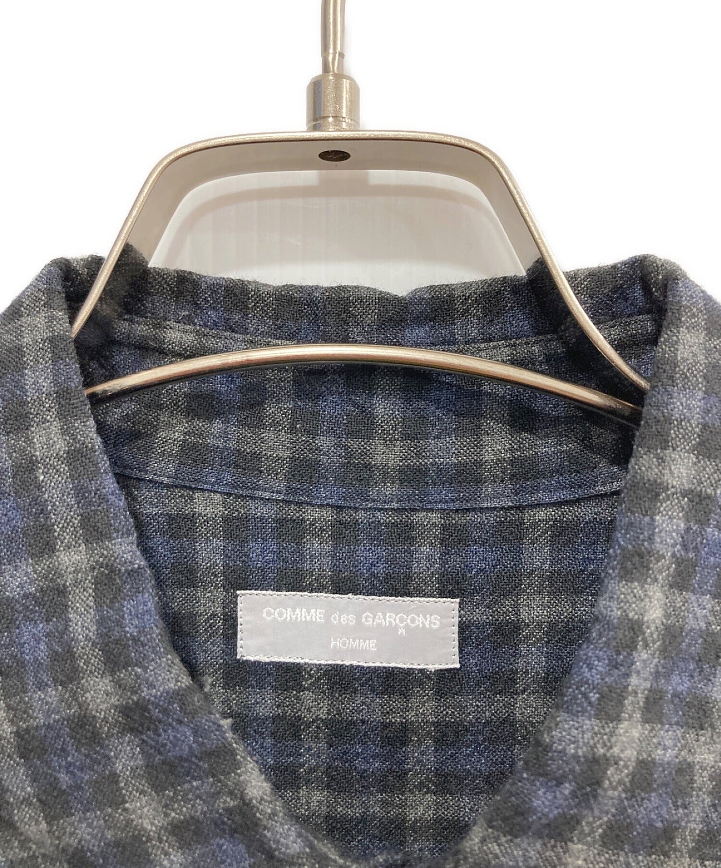 [Pre-owned] COMME des GARCONS HOMME Wool Check Shirt / HB-040590 / Tanaka Om / 1999 / AD1999 HB-040590