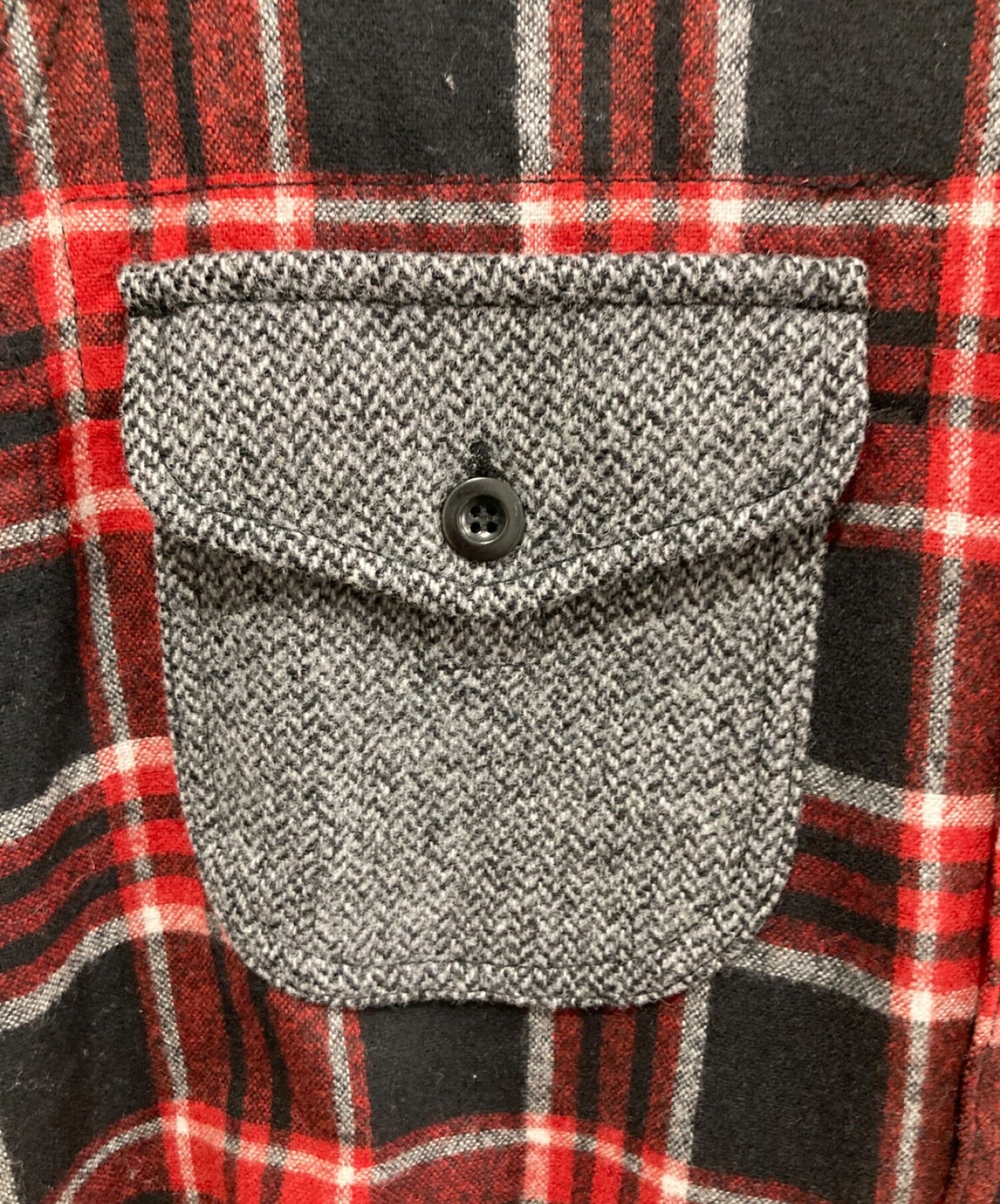 [Pre-owned] eYe COMME des GARCONS JUNYAWATANABE MAN Elbow patch different material shirt WP-B907/AD2015