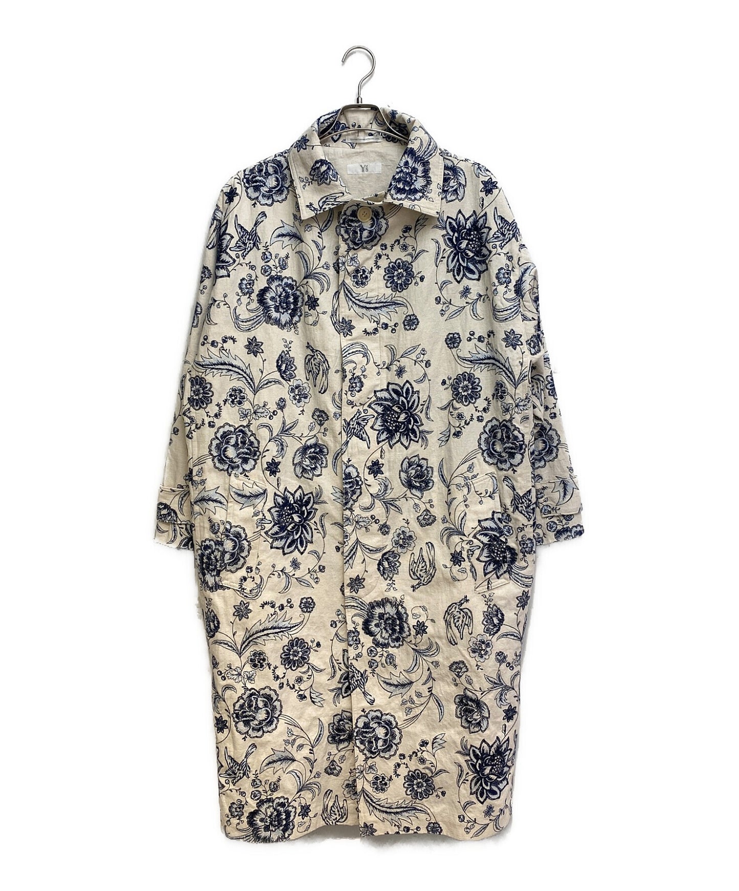 [Pre-owned] Y's Flower Embroidery Long Coat YR-C05-016