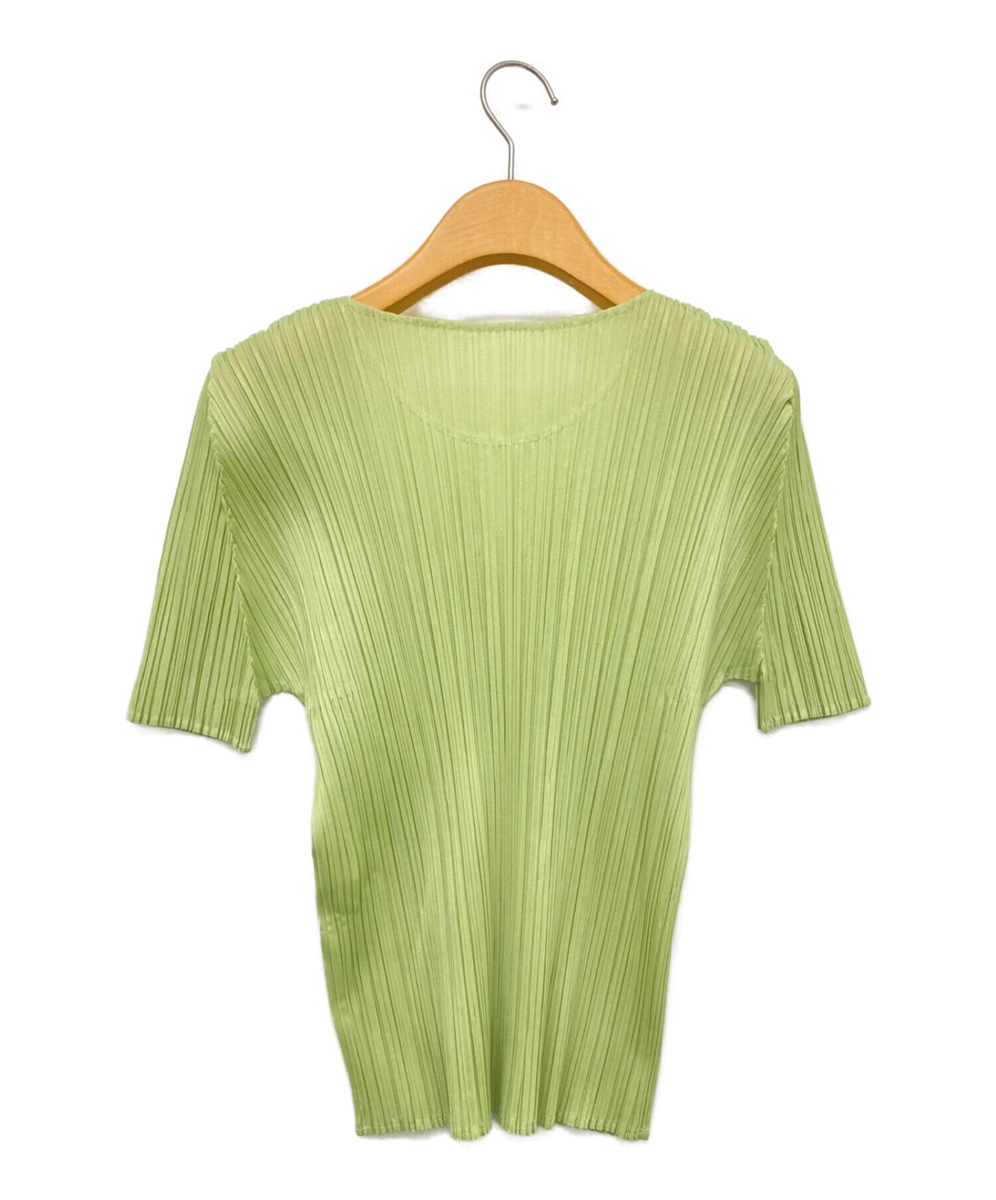[Pre-owned] PLEATS PLEASE ISSEY MIYAKE Short Sleeve Blouse / Pleated Blouse / Round Neck Cut & Sewn PP31JK151