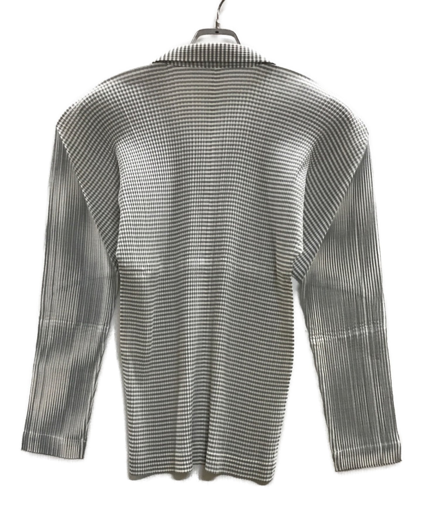 [Pre-owned] ISSEY MIYAKE Pleated Striped Blouse JG11200