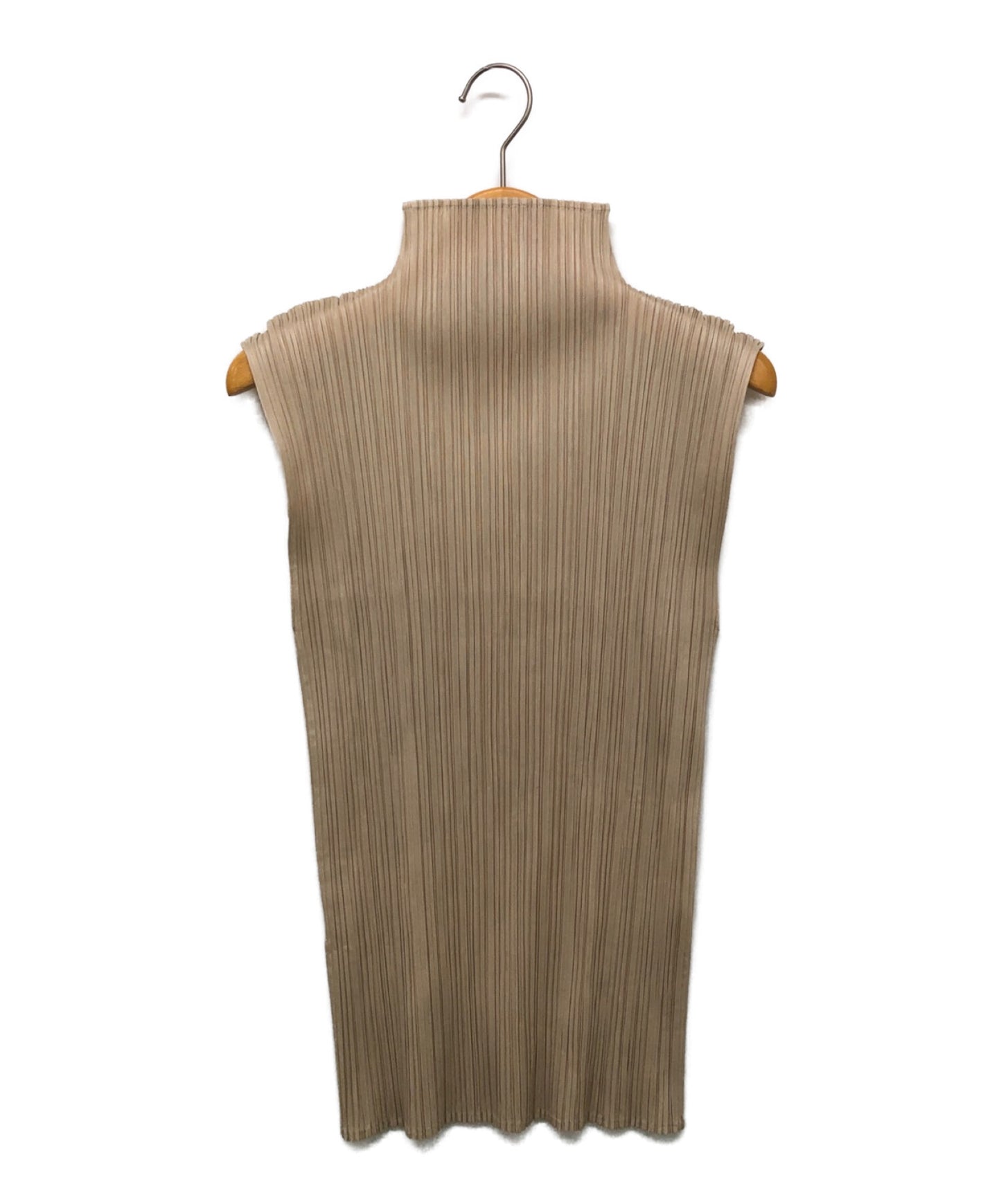 [Pre-owned] PLEATS PLEASE High Neck Pleated Sleeveless Cut and Sewn PP05-JK003