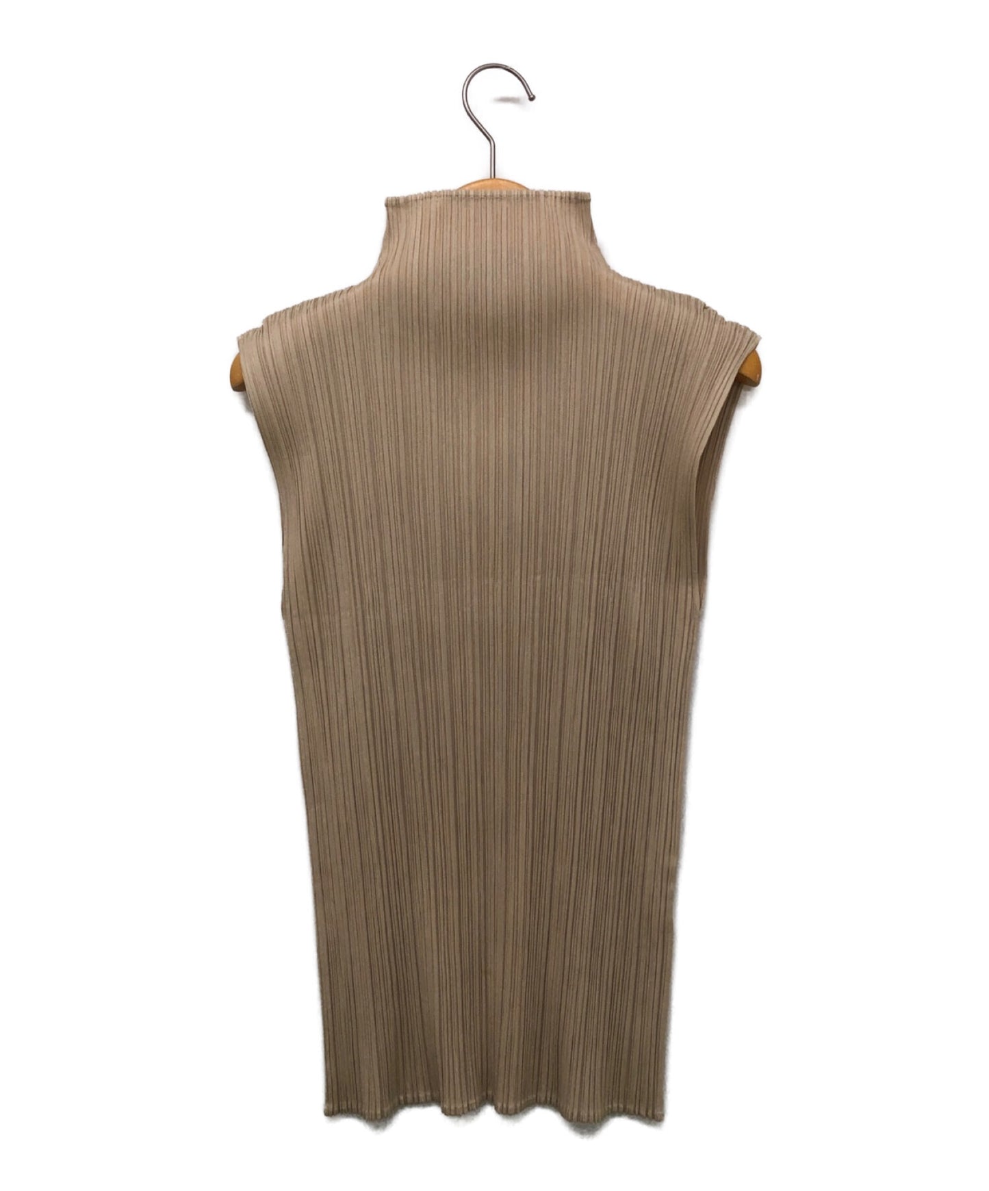 [Pre-owned] PLEATS PLEASE High Neck Pleated Sleeveless Cut and Sewn PP05-JK003