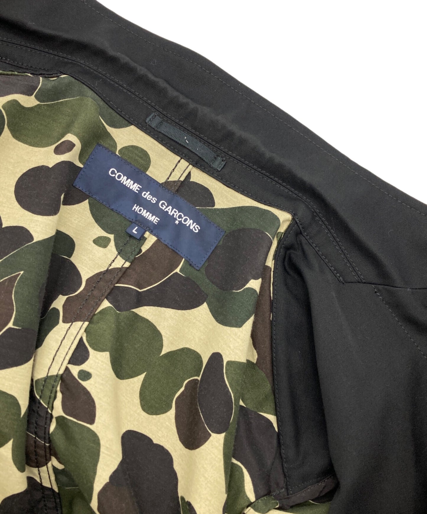 [Pre-owned] COMME des GARCONS HOMME Tailored jacket with camouflage lining HR-J101/AD2016