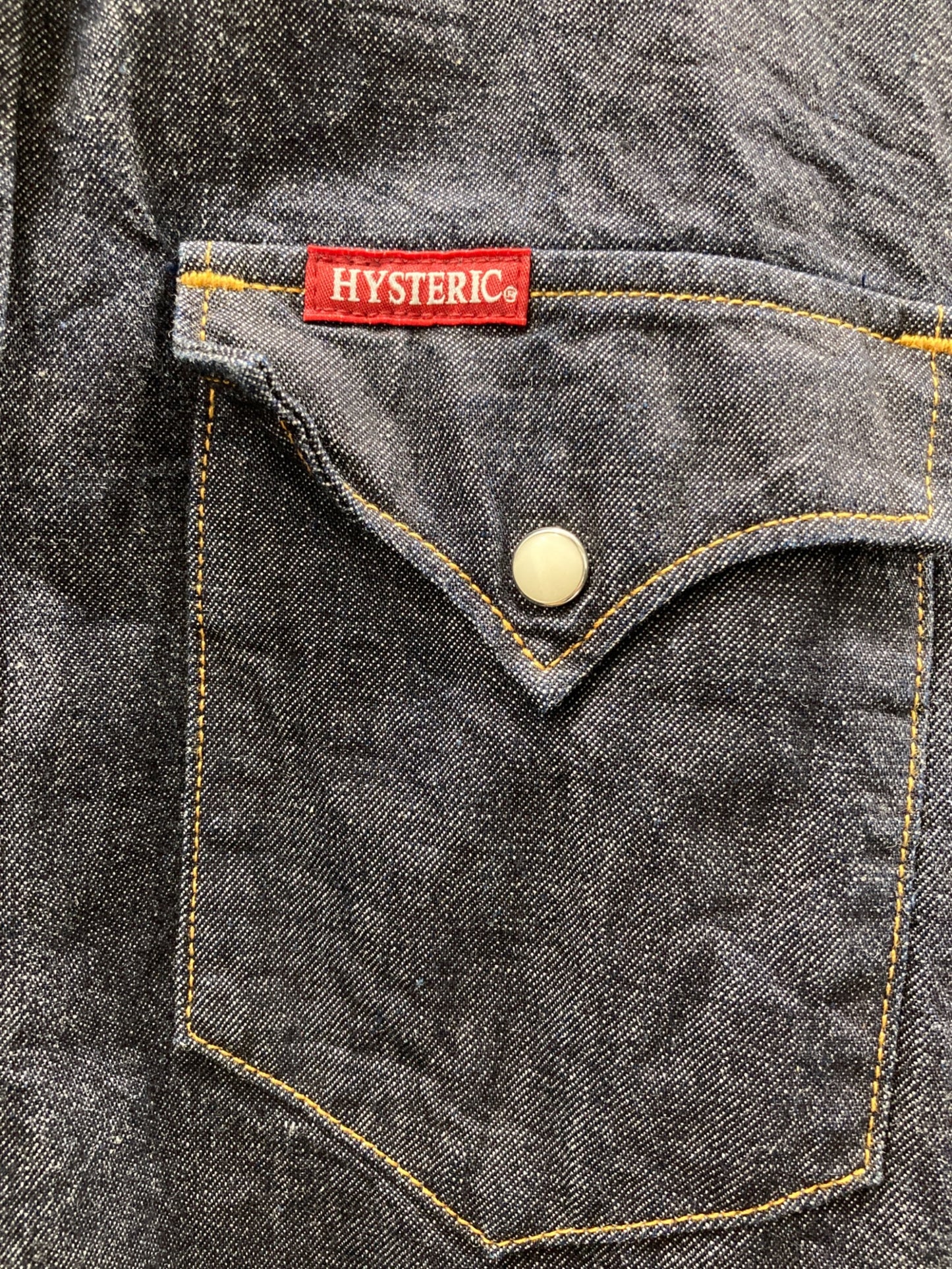 [Pre-owned] Hysteric Glamour HYSTERIC embroidered western denim shirt 02203AH09