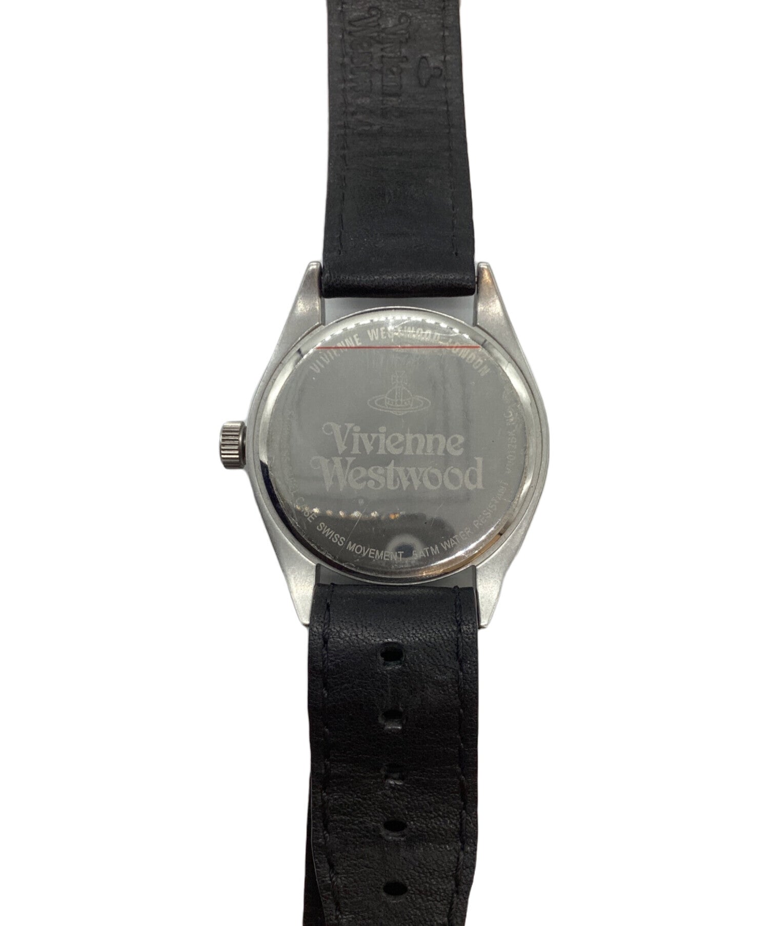 【Vivienne Westwood】腕時計 レザー ベルト VV012BK Pre-owned] Vivienne Westwood Leather Strap Watch VV012BK – Archive
