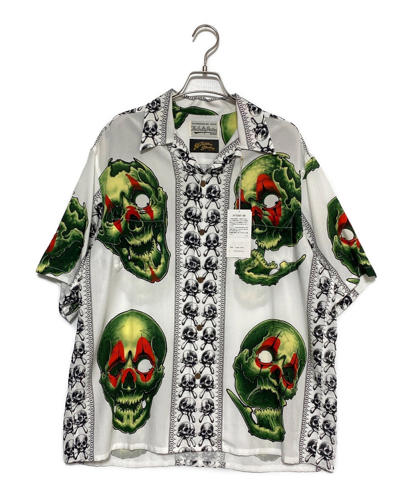 [Pre-owned] WACKO MARIA 56 TATTOO STUDIO / S/S HAWAIIAN SHIRT ( TYPE-1 ) ( 56 Tattoo Studio Short Sleeve Hawaiian Shirt )