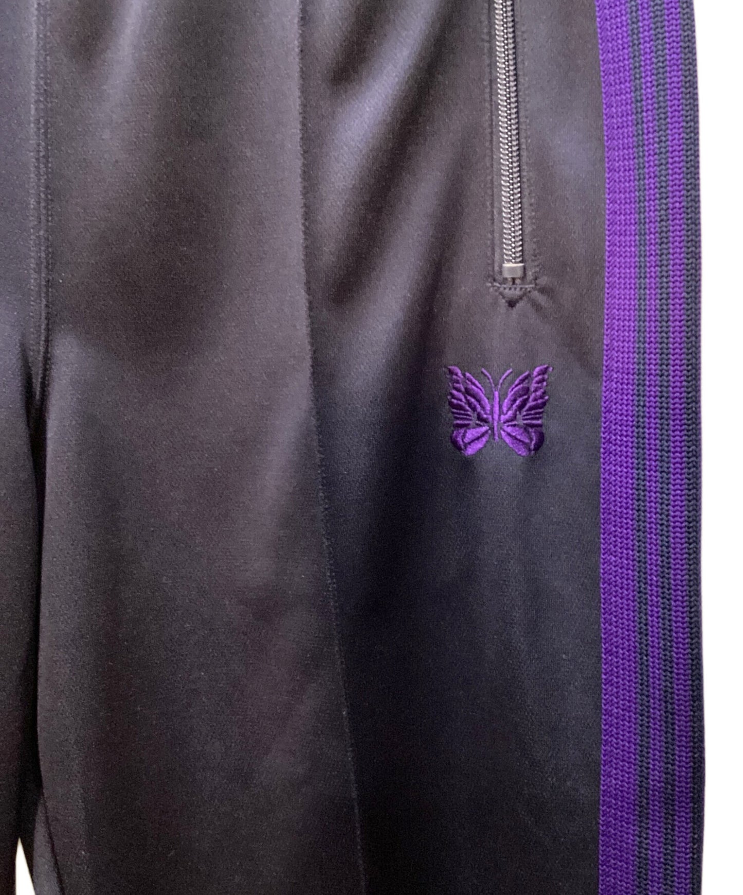 [Pre-owned] Needles ZIPPED TRACK PANT POLY SMOOTH NS249