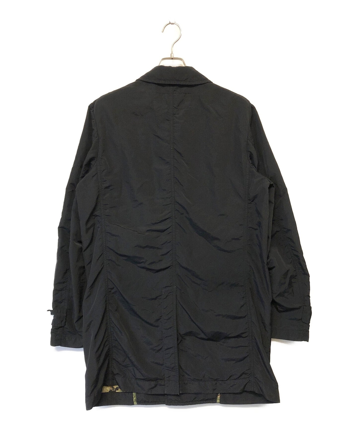 [Pre-owned] COMME des GARCONS HOMME Nylon poly product processing coat men's black HS-C006 HS-C006