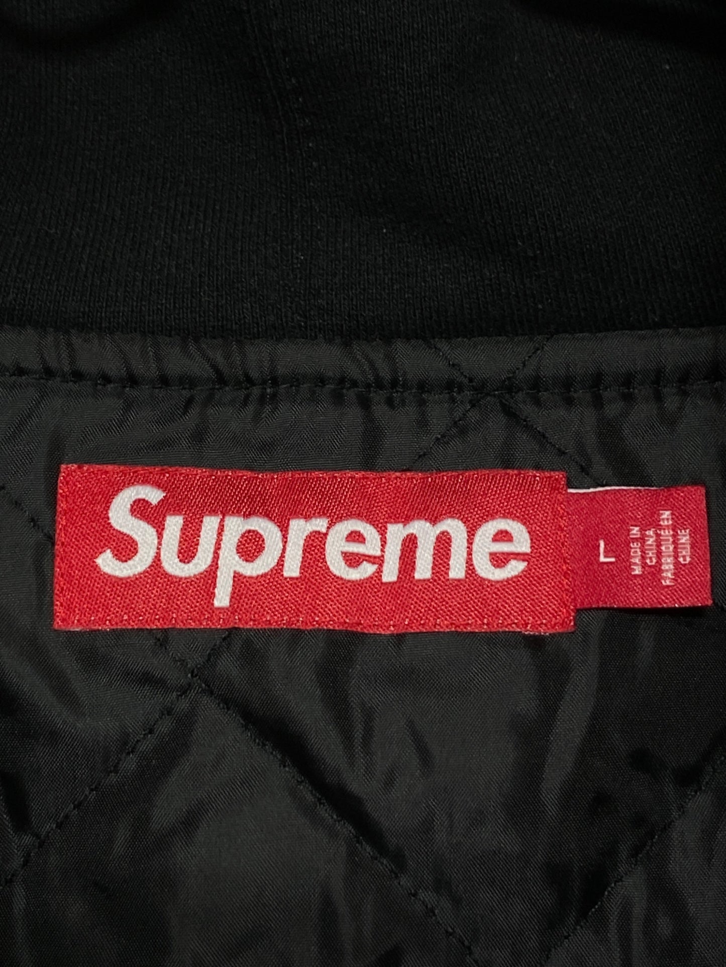 [Pre-owned] SUPREME fleece zip up hooded shirt