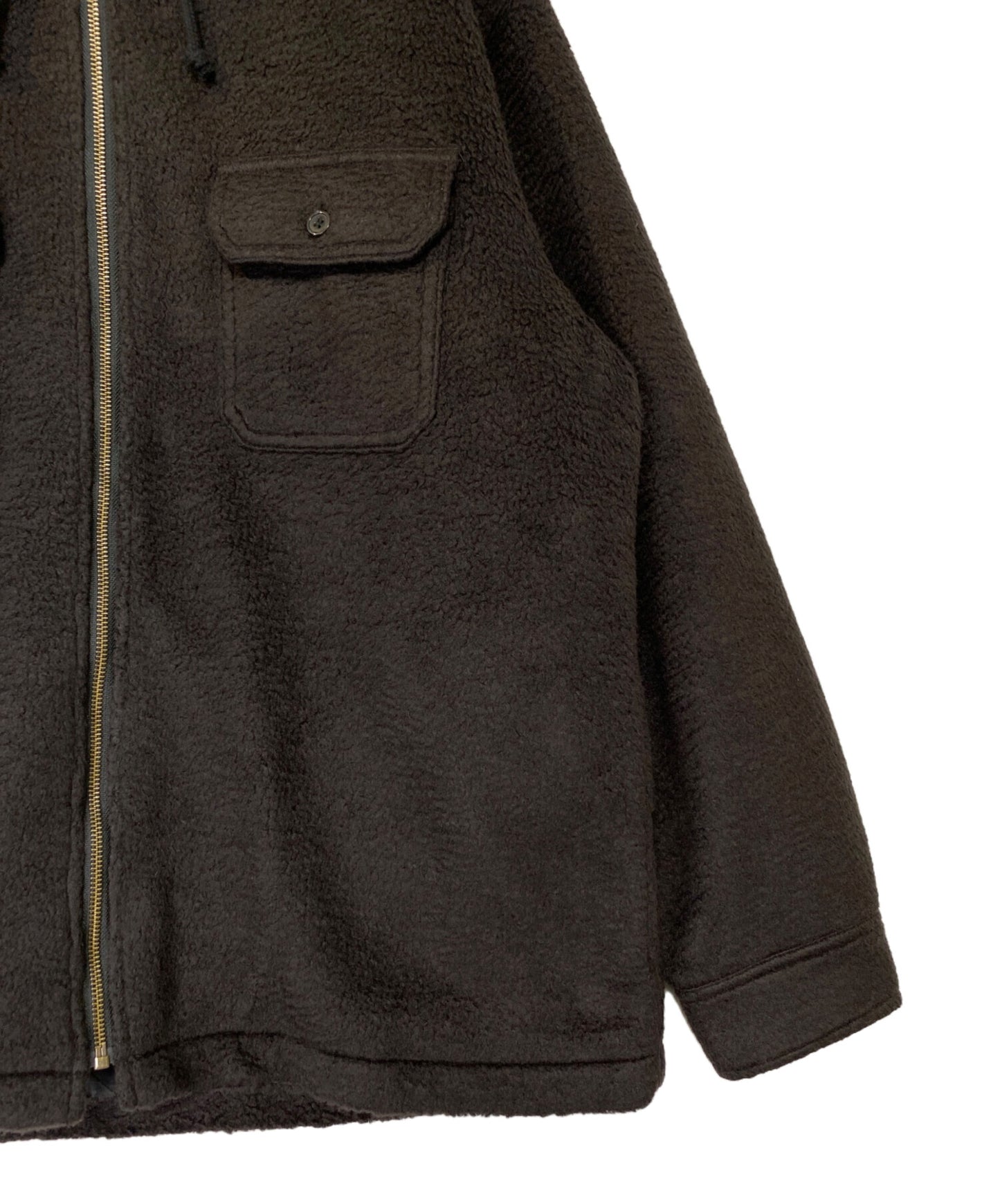 [Pre-owned] SUPREME fleece zip up hooded shirt