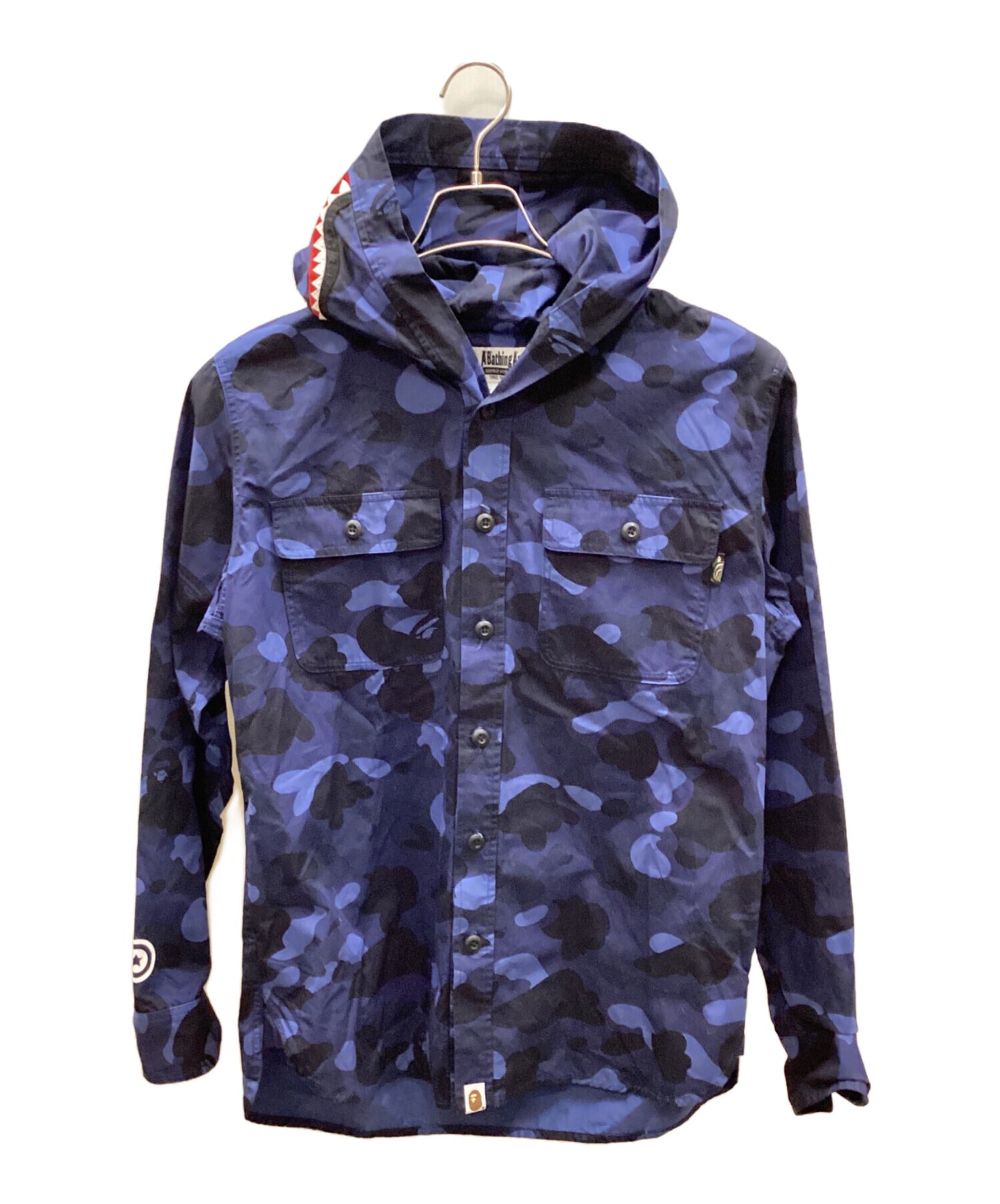 [Pre-owned] A BATHING APE Camo Hooded Shirt Jacket 001SHH801008M