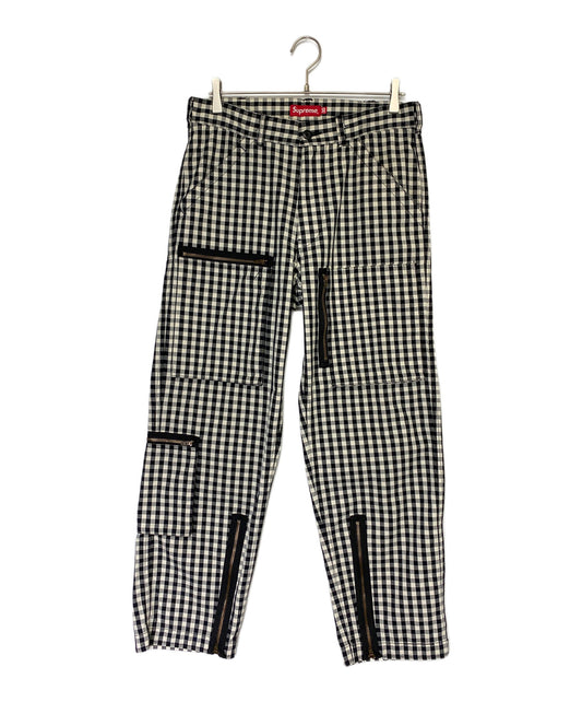 [Pre-owned] SUPREME Gingham Flight Pant