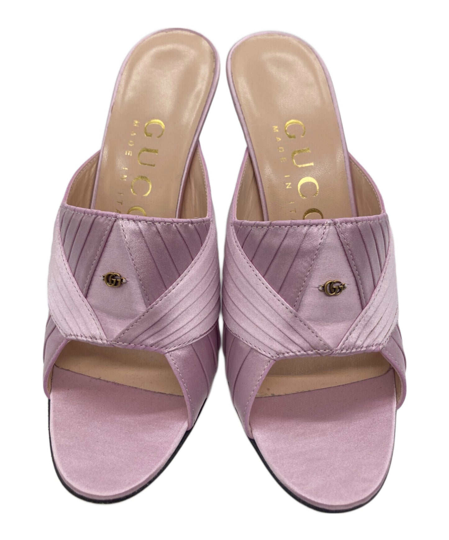 [Pre-owned] GUCCI Satin sandals